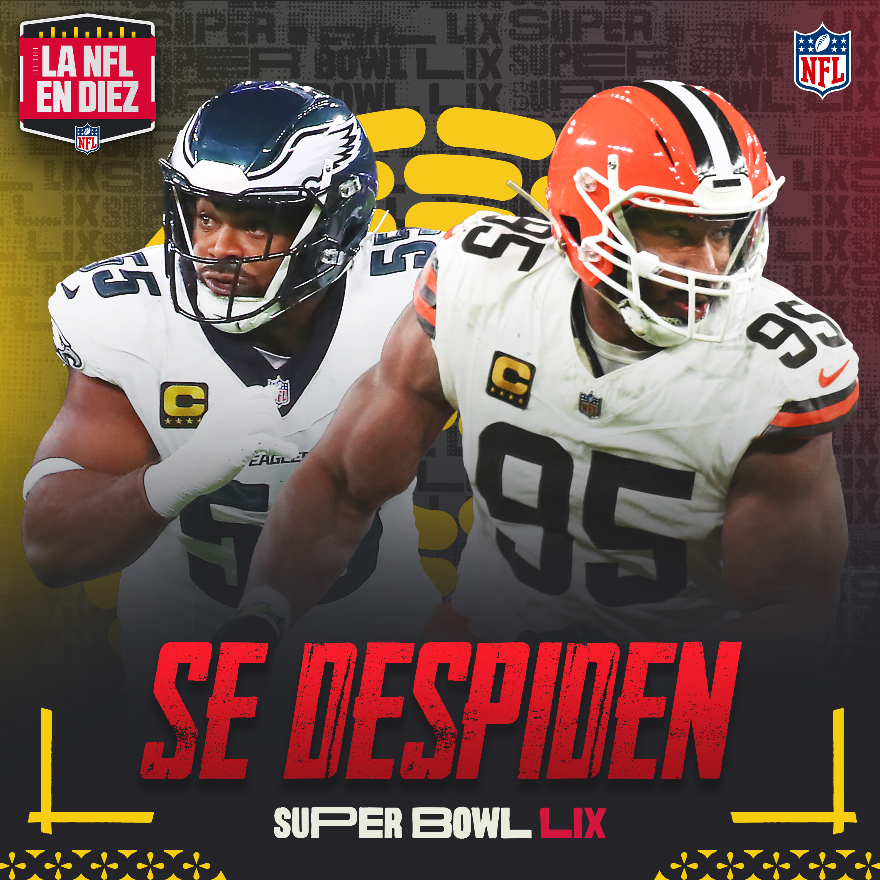 Myles Garrett, Cooper Kupp y Brandon Graham se despiden | Noticias de la NFL en la semana del Super Bowl episode artwork