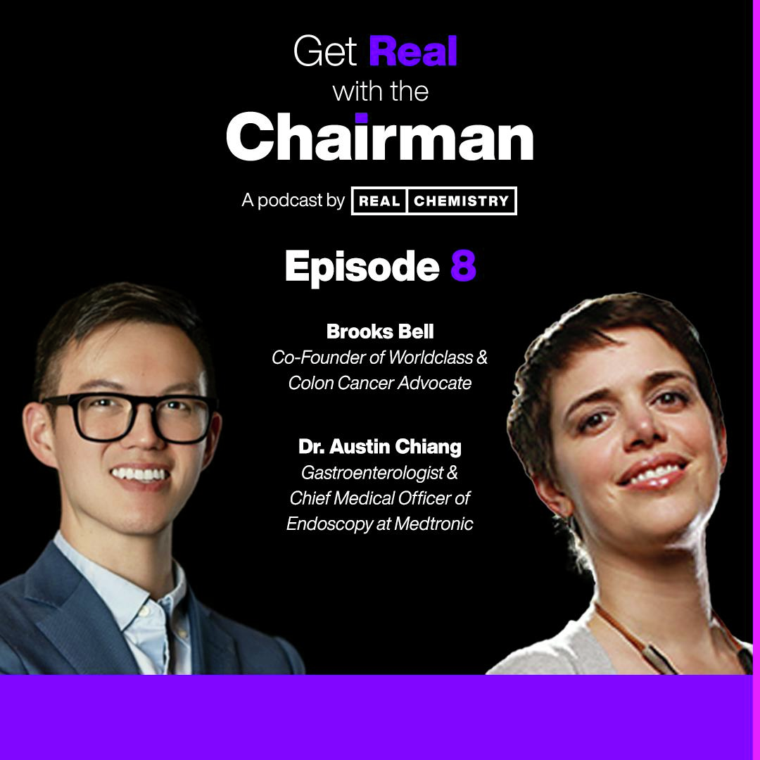 Brooks Bell, Colonoscopy Enthusiast and Cancer Survivor, and Dr. Austin Chiang, Gastroenterologist and Chief Medical Officer of Endoscopy at Medtronic episode artwork