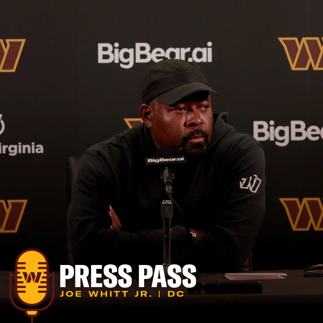DC Joe Whitt Jr. | October 2, 2025 | Press Pass | Washington Commanders | NFL