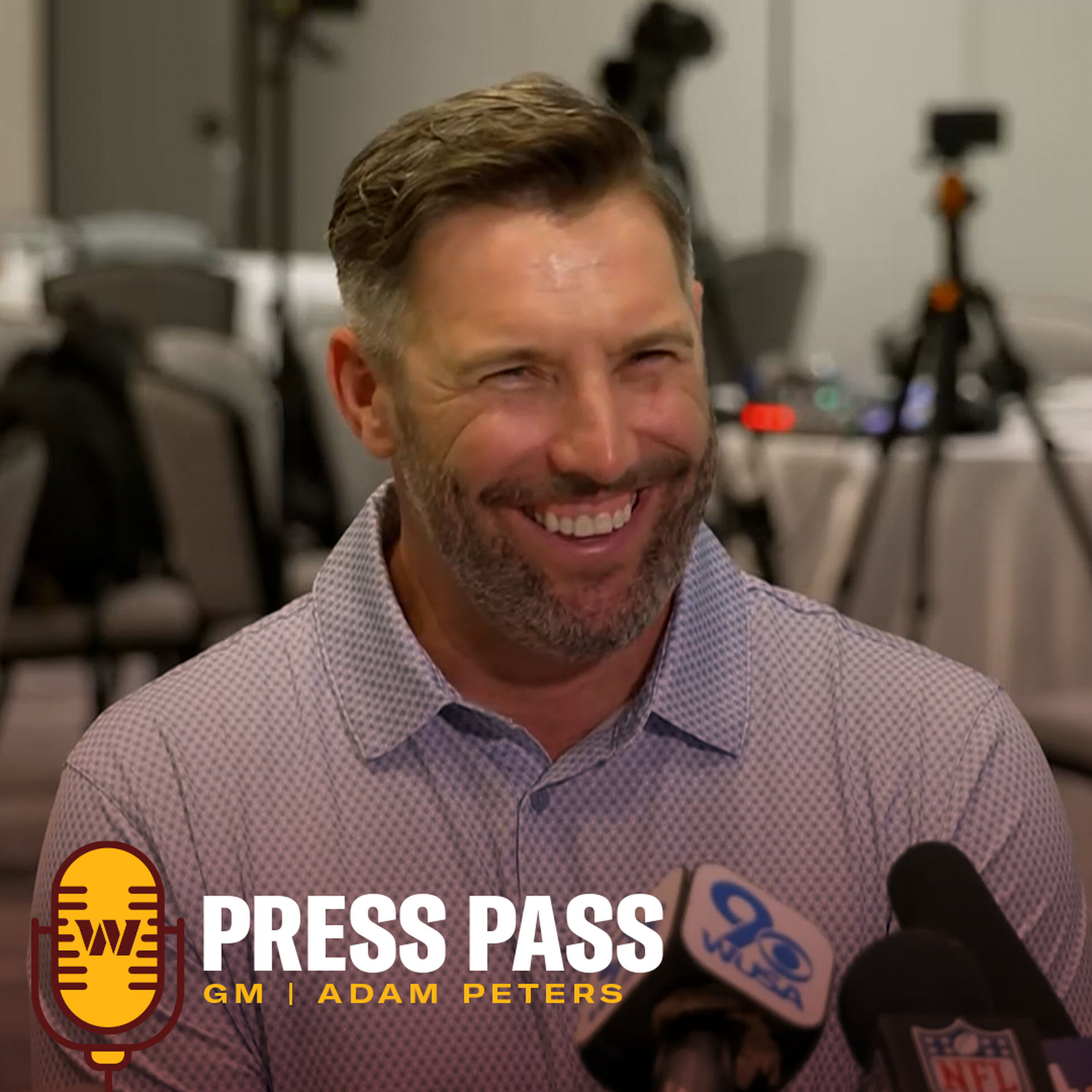 GM Adam Peters | March 30, 2026 | Press Pass | Washington Commanders | NFL episode artwork