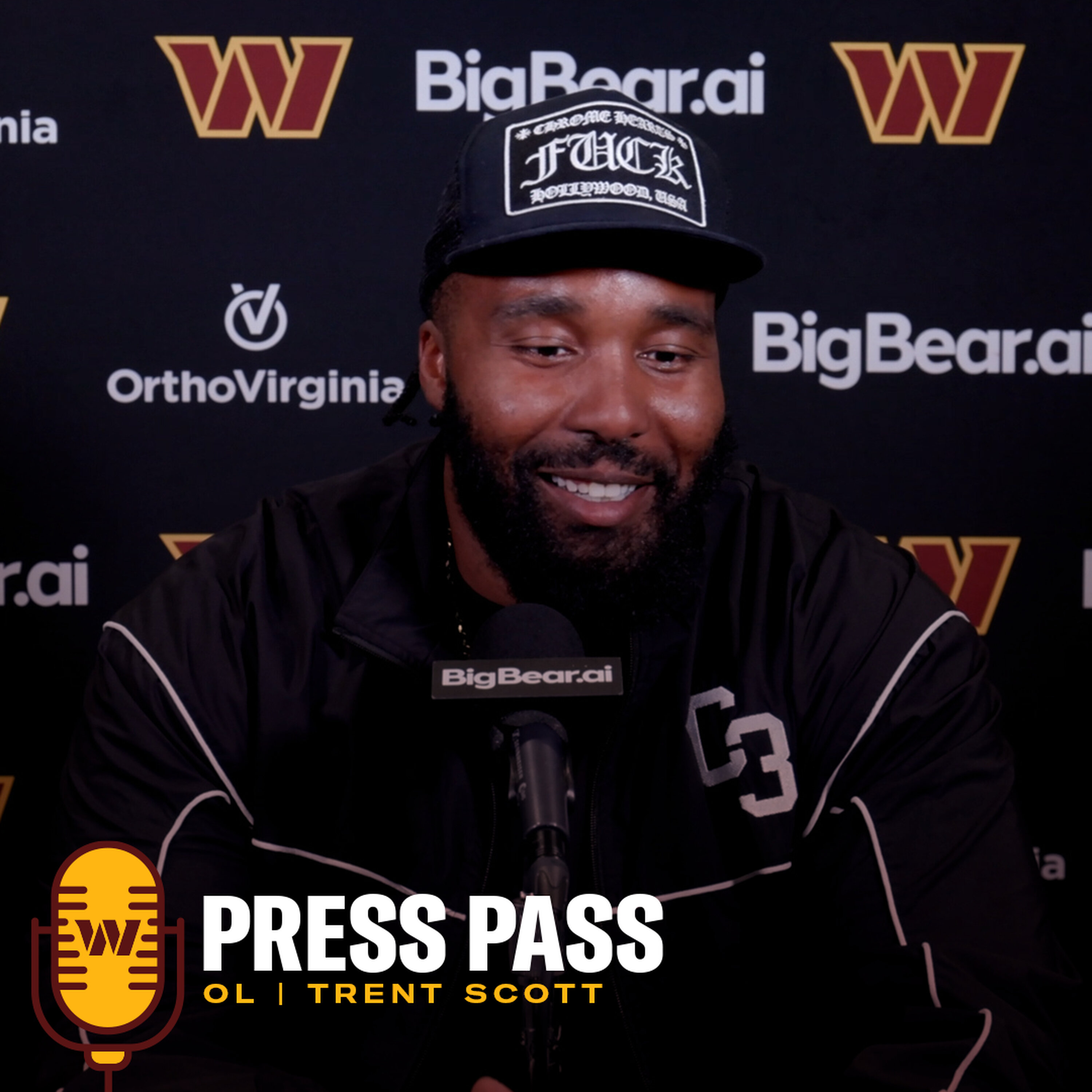 OL Trent Scott | March 13, 2026 | Press Pass | Washington Commanders | NFL episode artwork