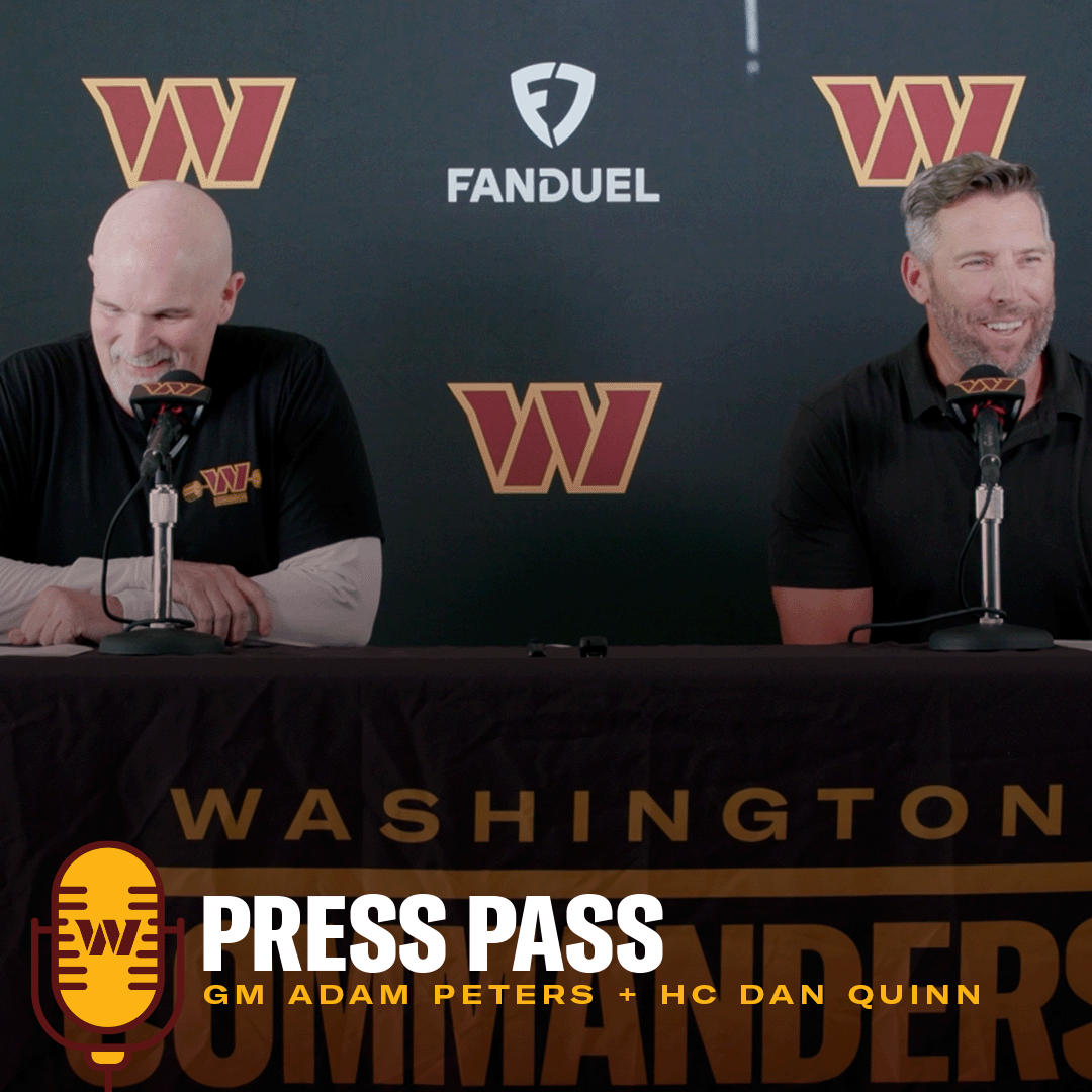 GM Adam Peters + HC Dan Quinn | July 22, 2025 | Press Pass | Washington Commanders | NFL