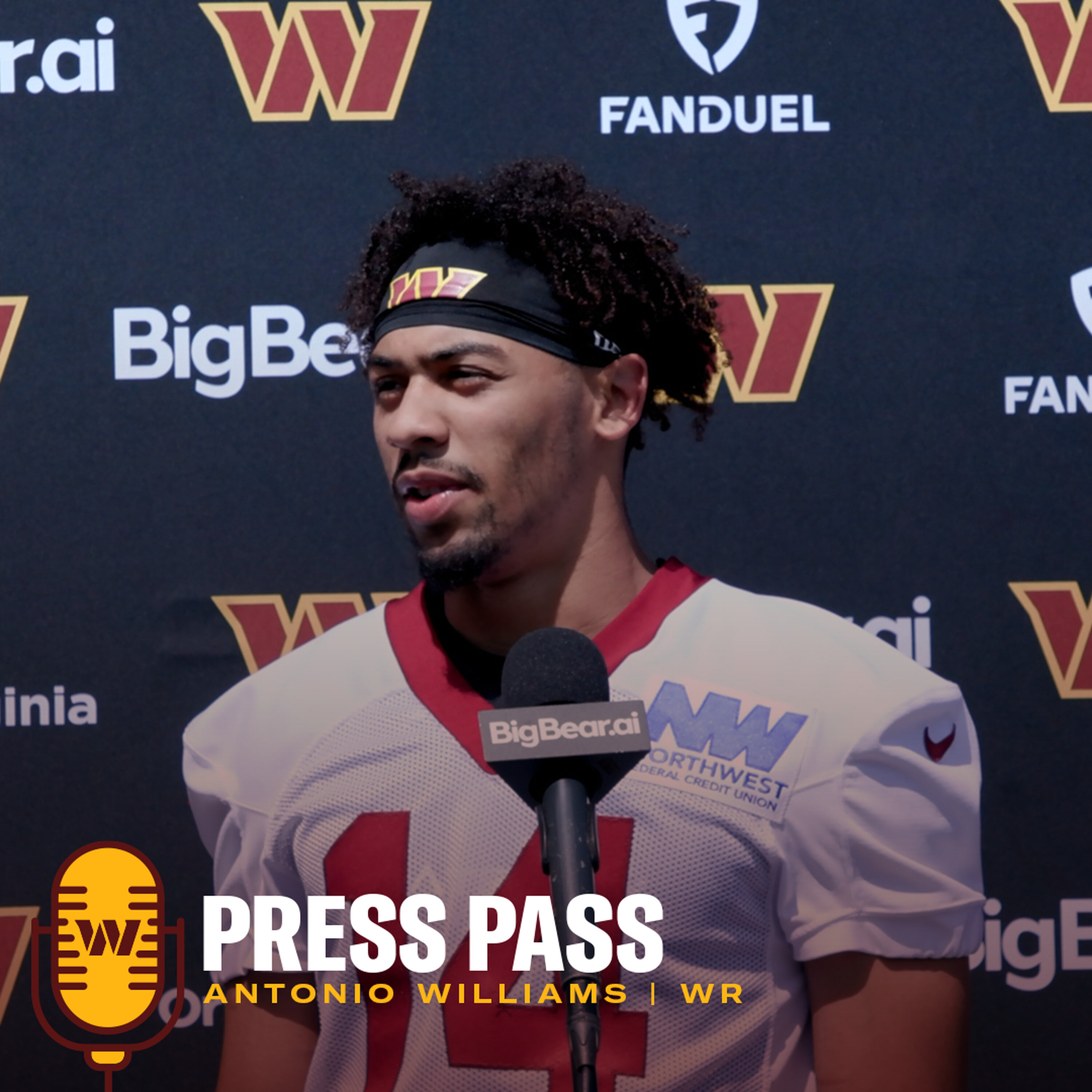 WR Antonio Williams | May 8, 2026 | Press Pass | Washington Commanders | NFL episode artwork