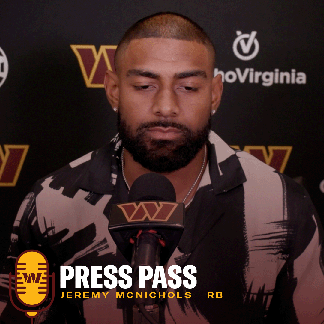 RB Jeremy McNichols | March 14, 2025 | Press Pass | Washington Commanders | NFL