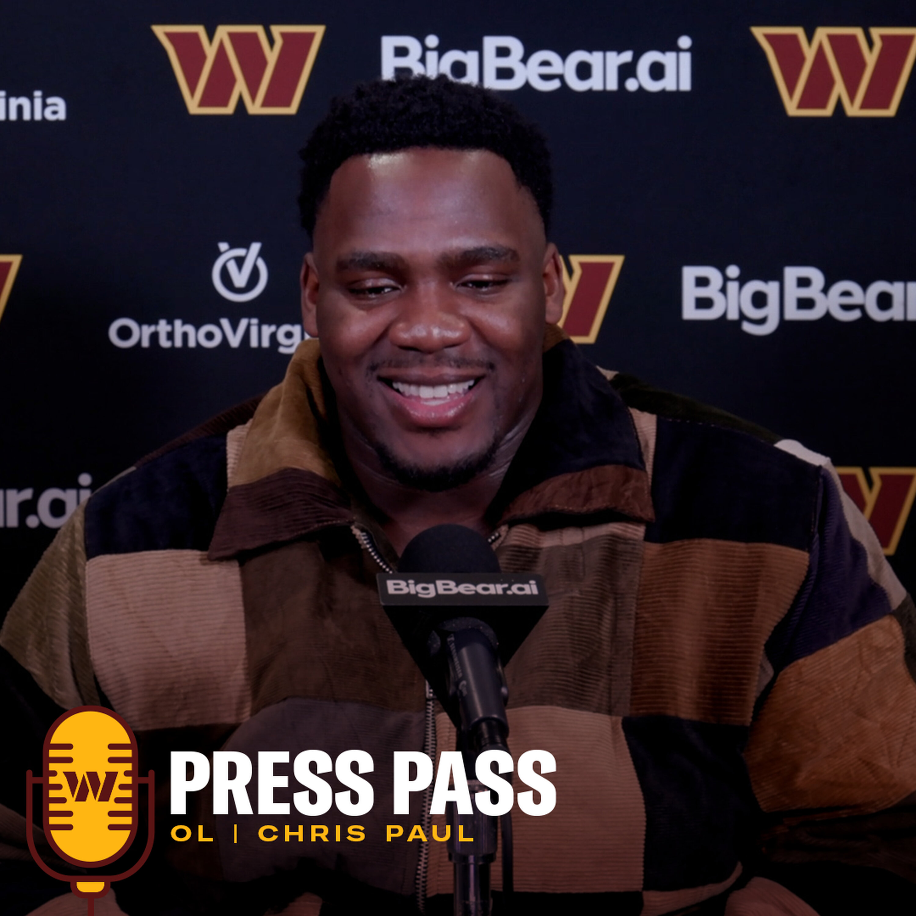 OL Chris Paul | March 19, 2026 | Press Pass | Washington Commanders | NFL episode artwork