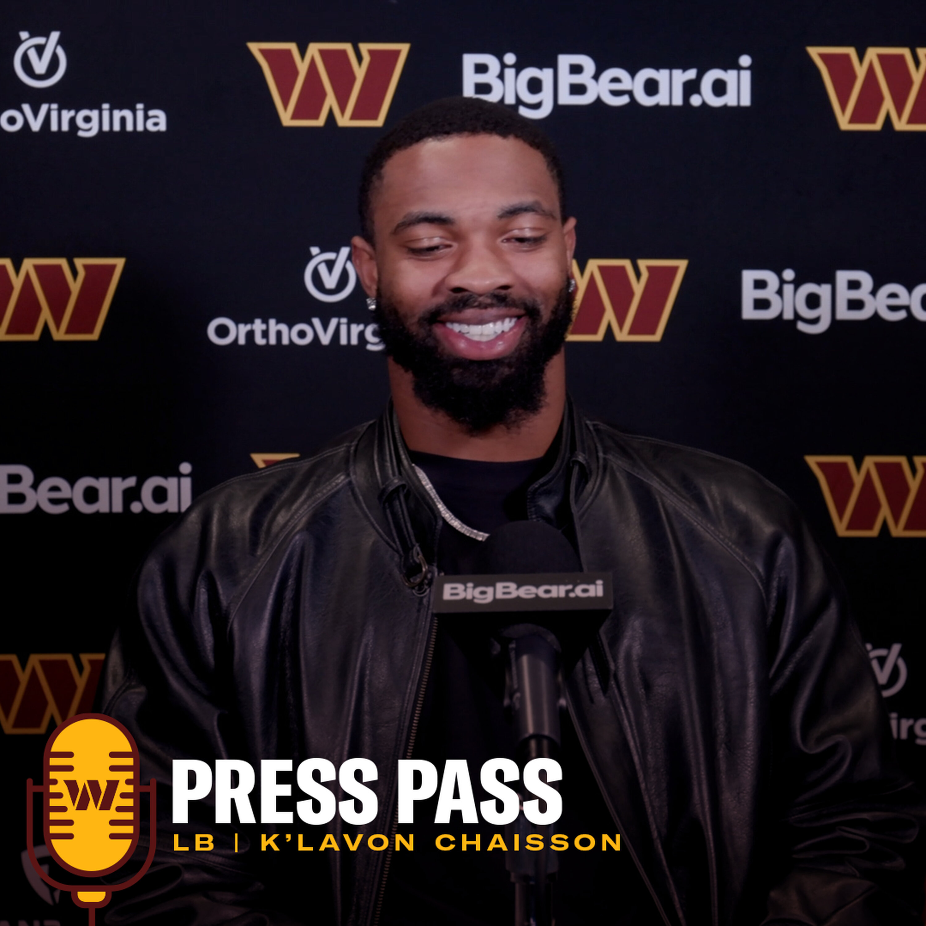 LB K'Lavon Chaisson | March 13, 2026 | Press Pass | Washington Commanders | NFL episode artwork