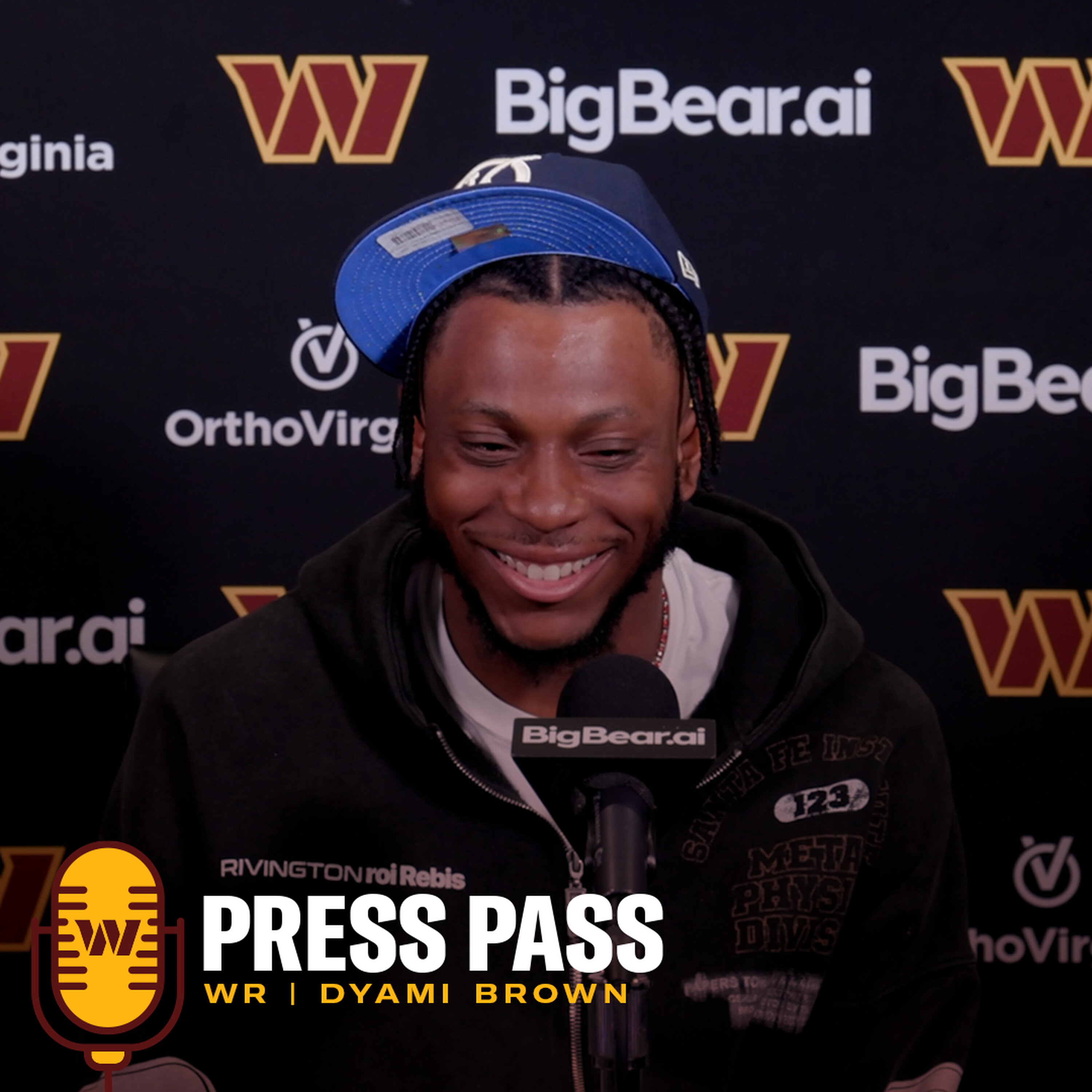 WR Dyami Brown | March 19, 2026 | Press Pass | Washington Commanders | NFL episode artwork