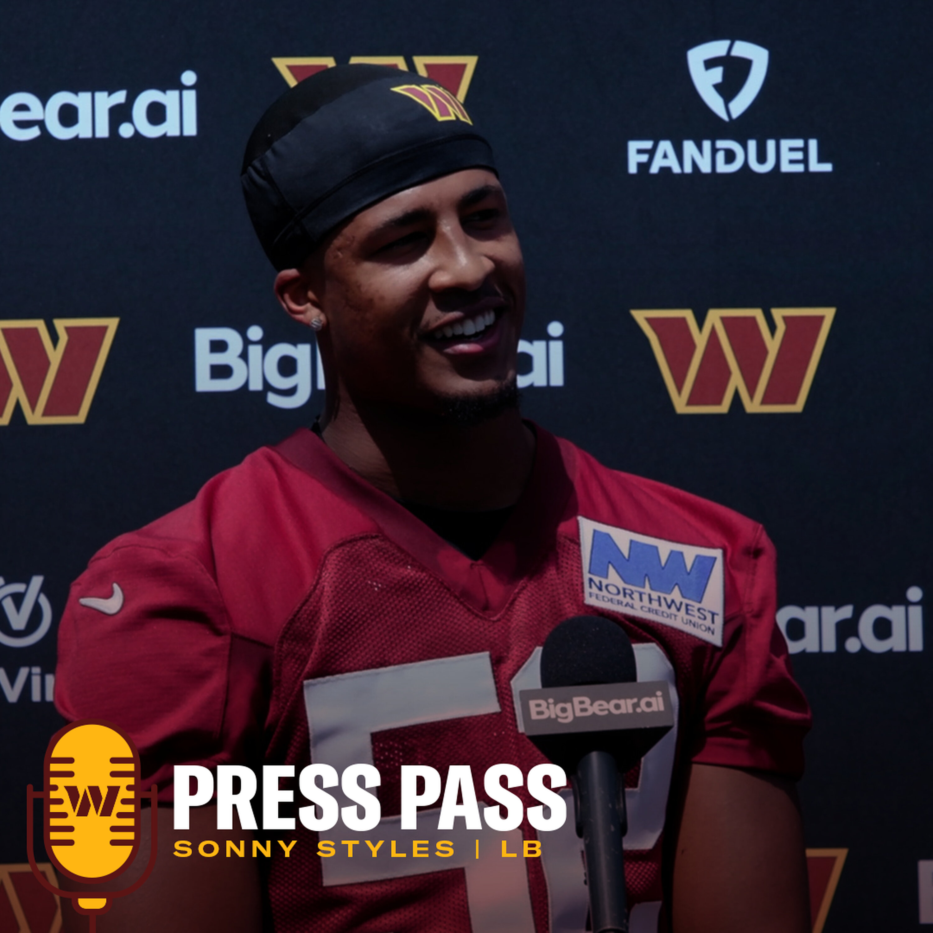 LB Sonny Styles | May 8, 2026 | Press Pass | Washington Commanders | NFL episode artwork