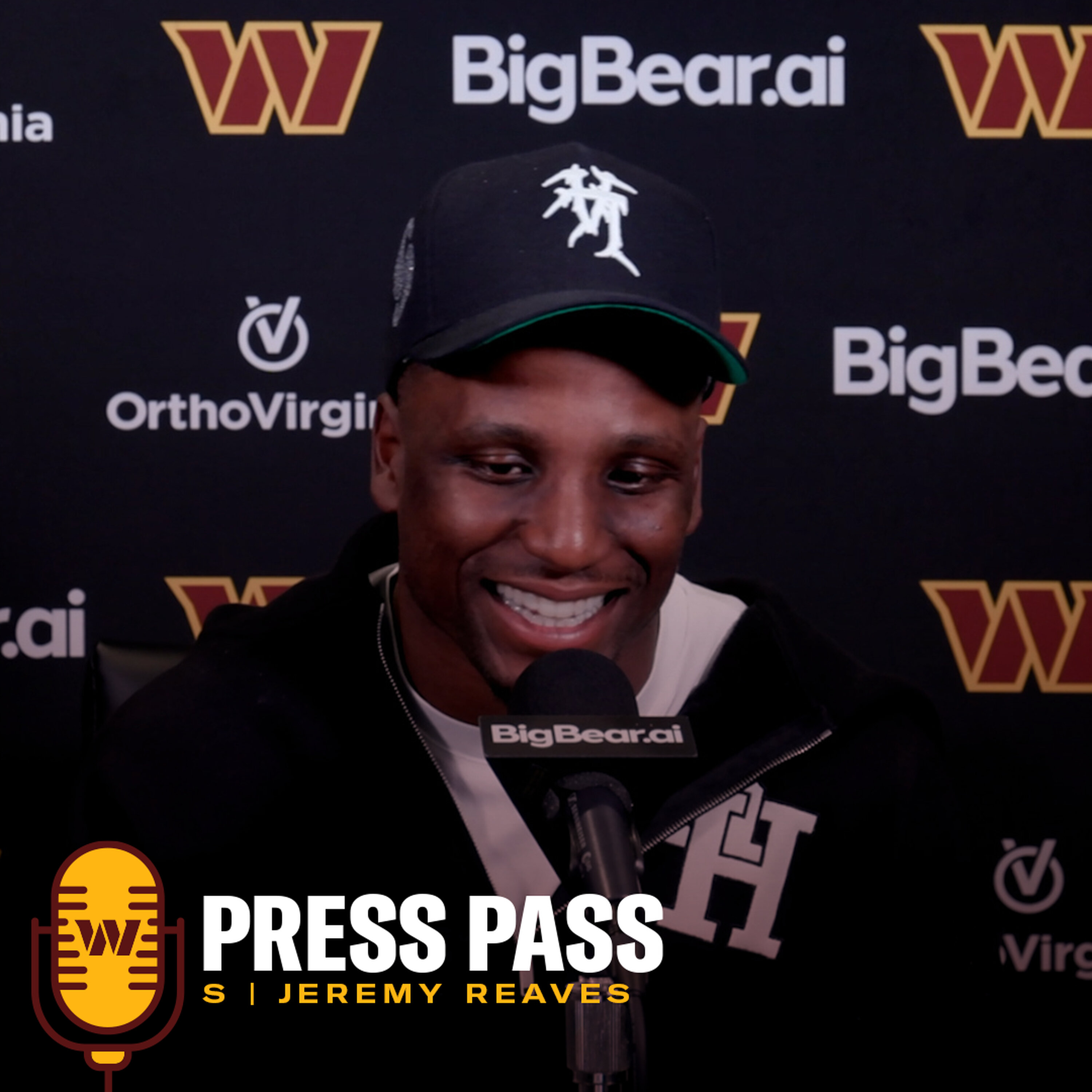 S Jeremy Reaves | March 19, 2026 | Press Pass | Washington Commanders | NFL episode artwork