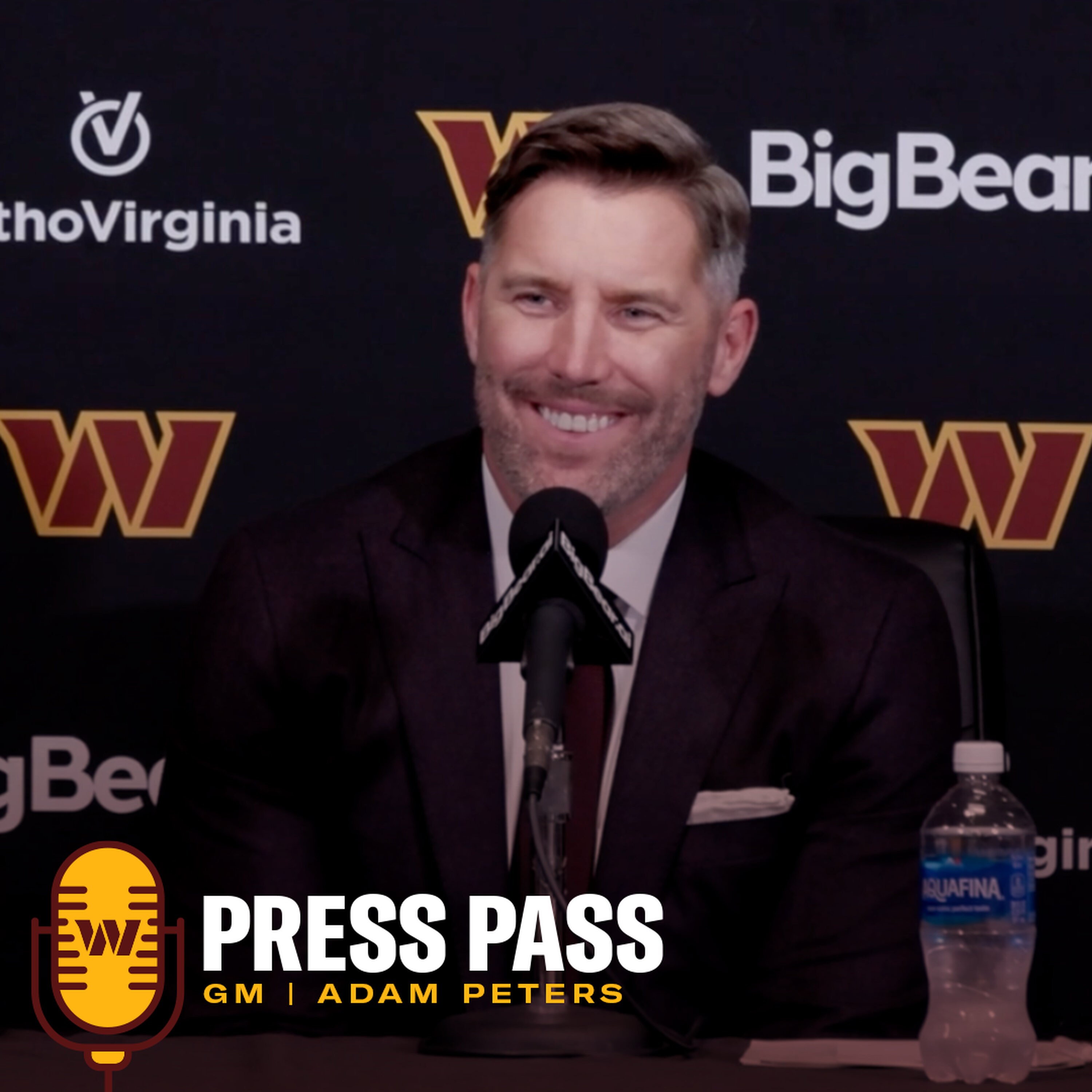 GM Adam Peters | April 23, 2026 | Press Pass | Washington Commanders | NFL episode artwork