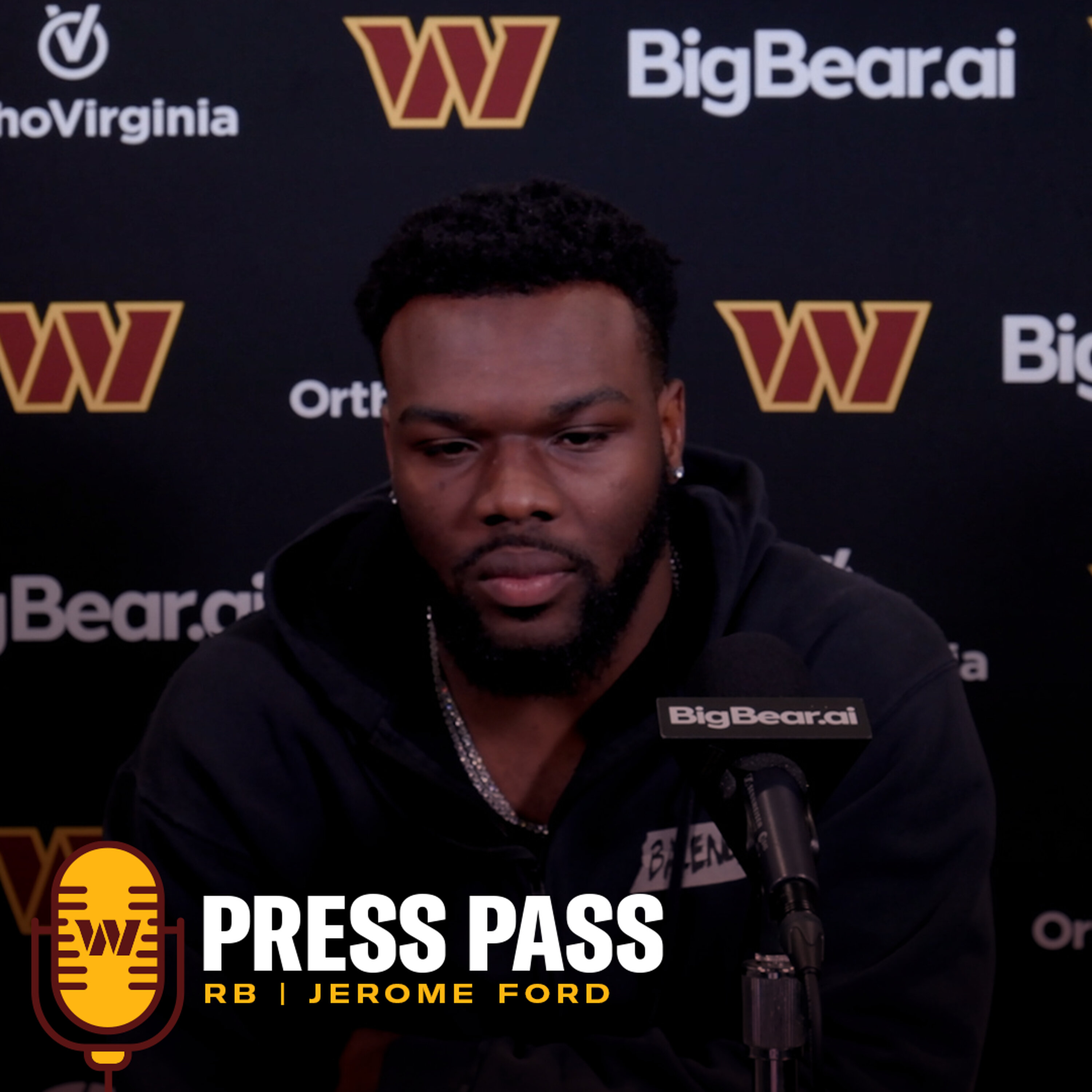 RB Jerome Ford | March 19, 2026 | Press Pass | Washington Commanders | NFL episode artwork