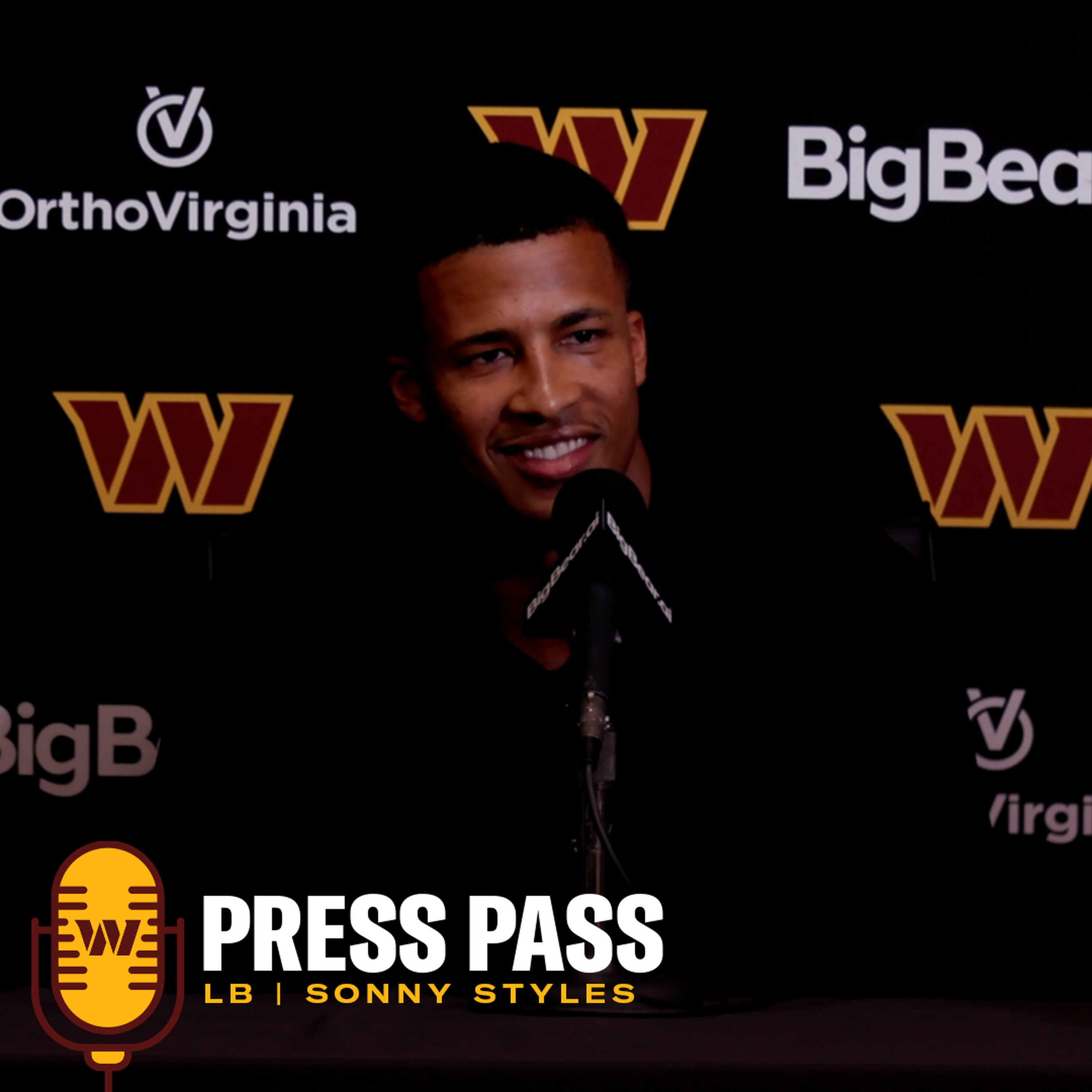 LB Sonny Styles | April 24, 2026 | Press Pass | Washington Commanders | NFL episode artwork