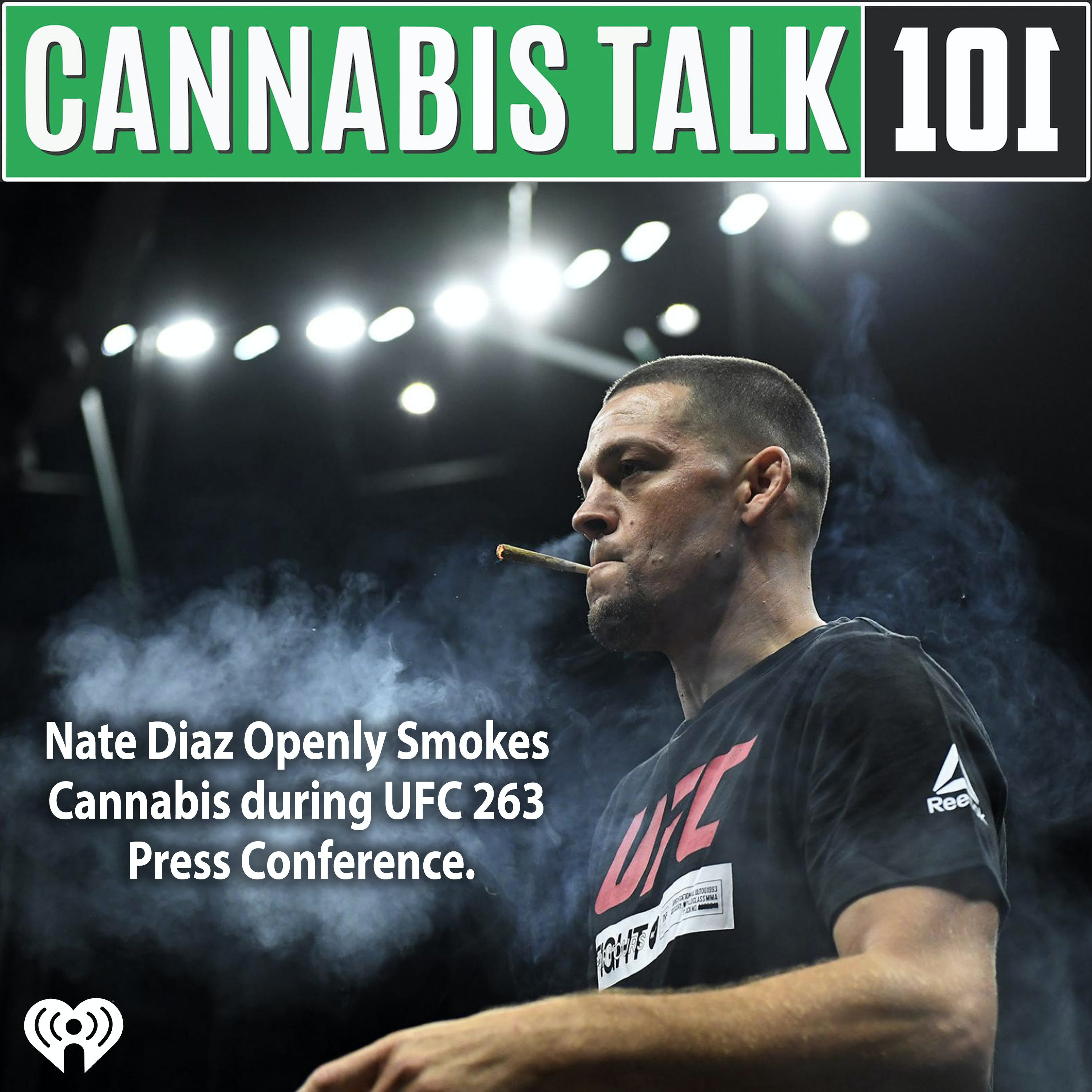Nate Diaz Openly Smokes Cannabis during UFC 263 Press Conference.