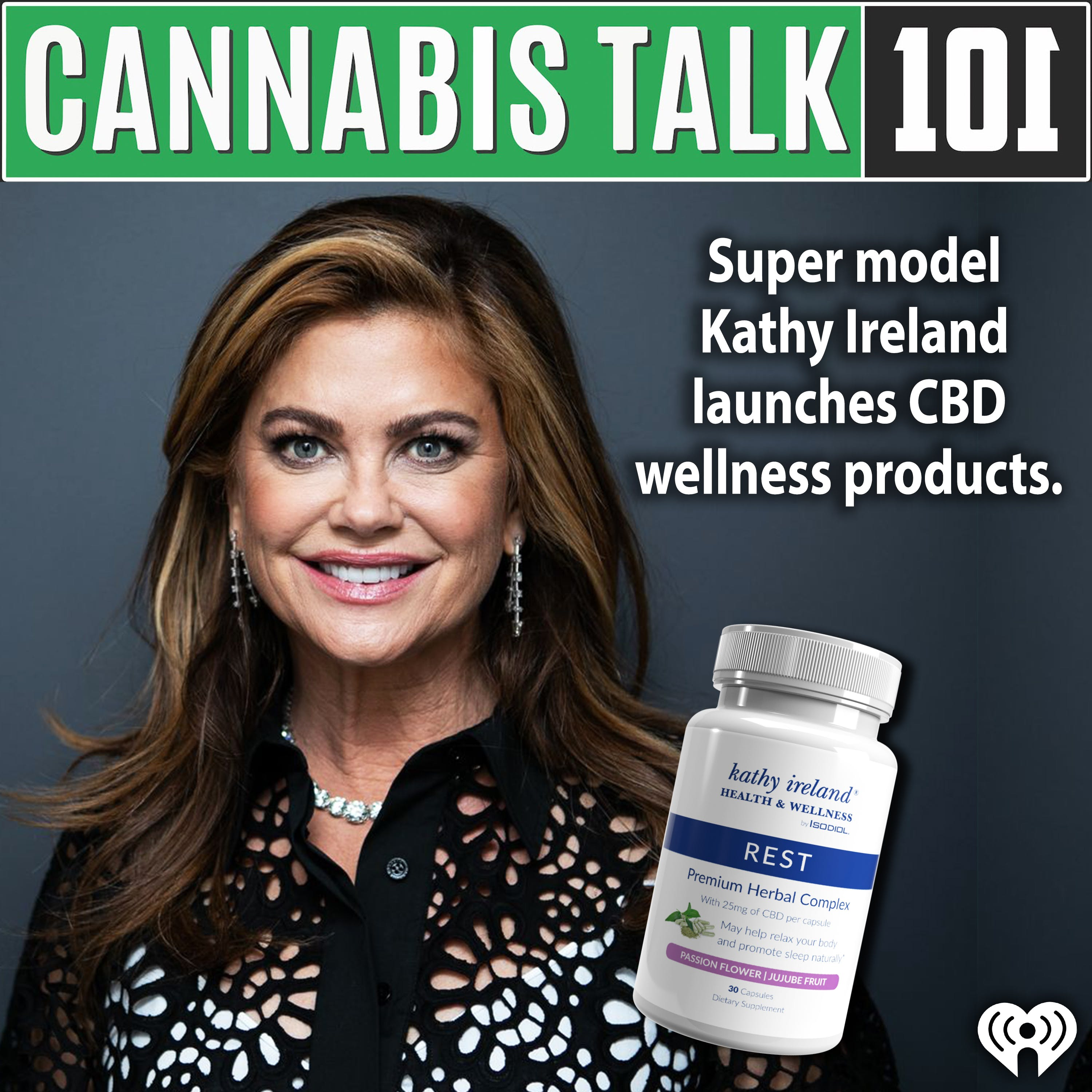 Super model Kathy Ireland launches CBD wellness products. 