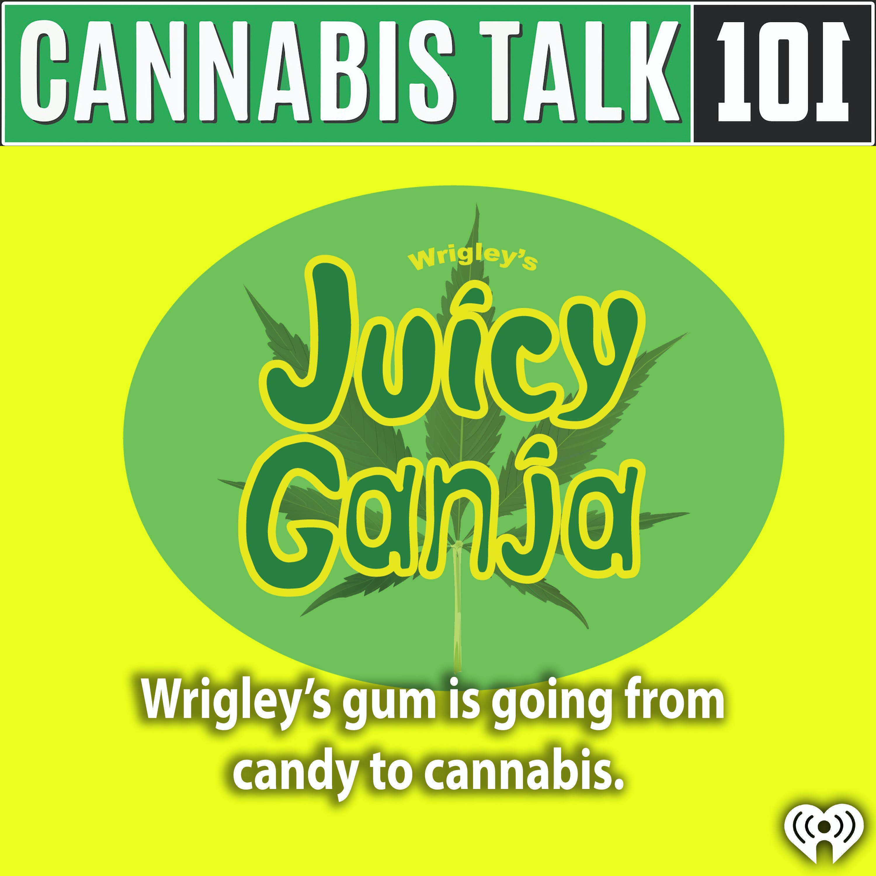 Wrigley’s gum is going from candy to cannabis. 