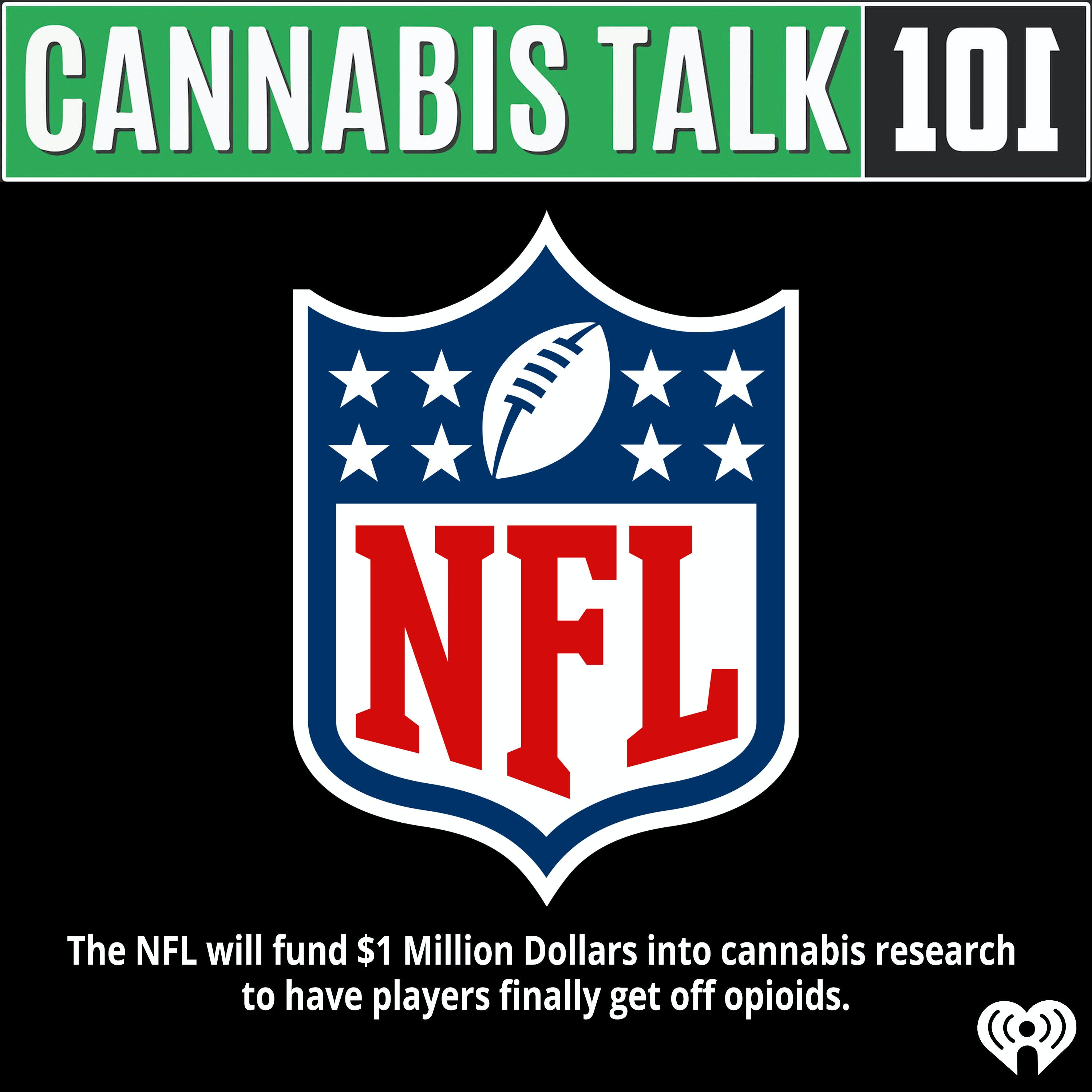 The NFL will fund $1 Million Dollars into cannabis research to have players finally get off opioids.