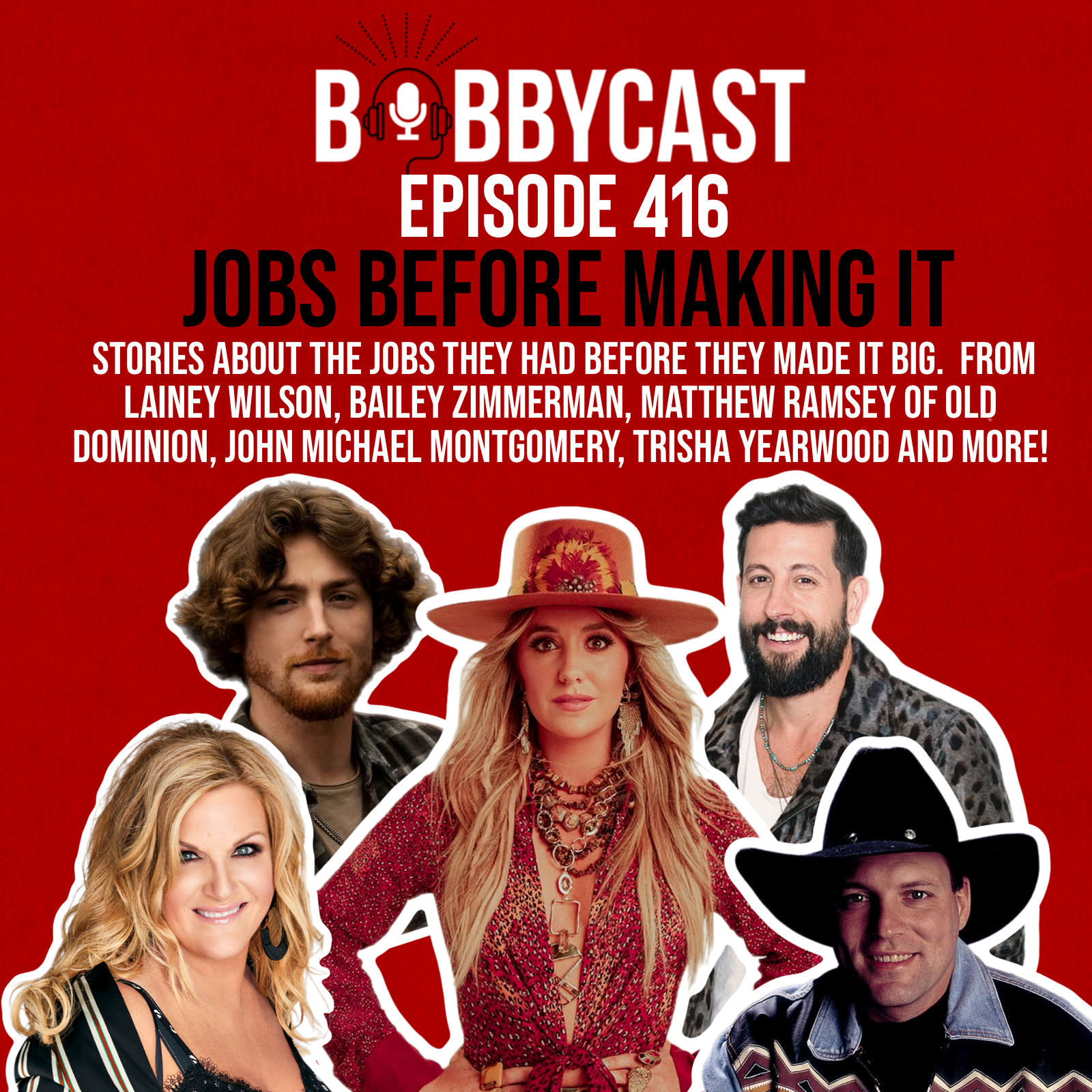 #416 - Bobby + Eddie on their High School Bands and Best Concerts Ever + Jobs Before Making It: Stories from Lainey Wilson, Craig Morgan, Trisha Yearwood, Bailey Zimmerman, Nate Smith and more!