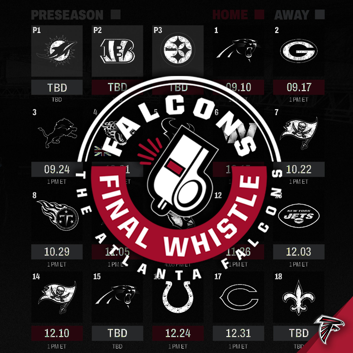 Breaking down 2023 Falcons schedule | Falcons Final Whistle