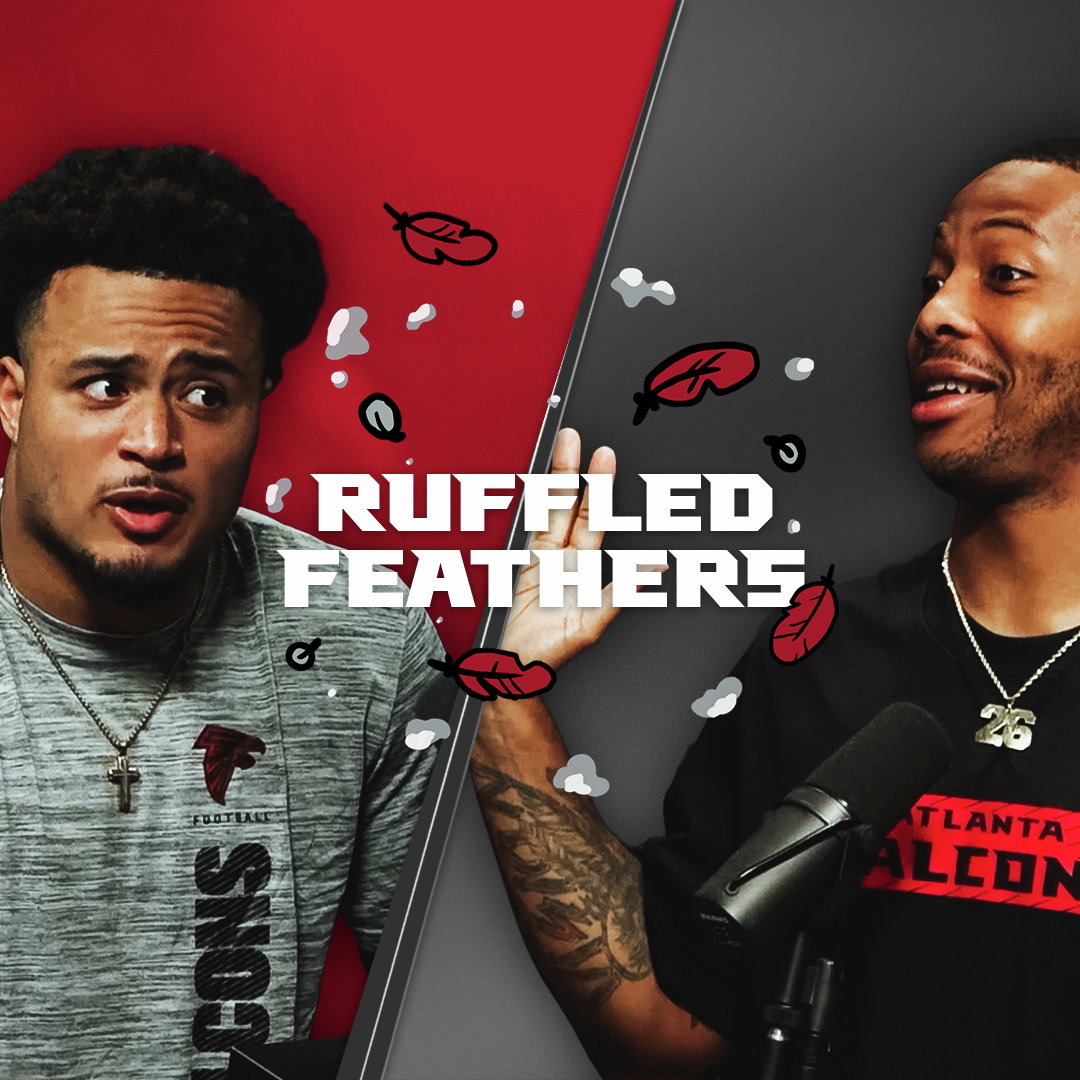 Atlanta Falcons Face-Off! Tyler Allgeier & Carlos Washington Jr. argue ping-pong on Ruffled Feathers