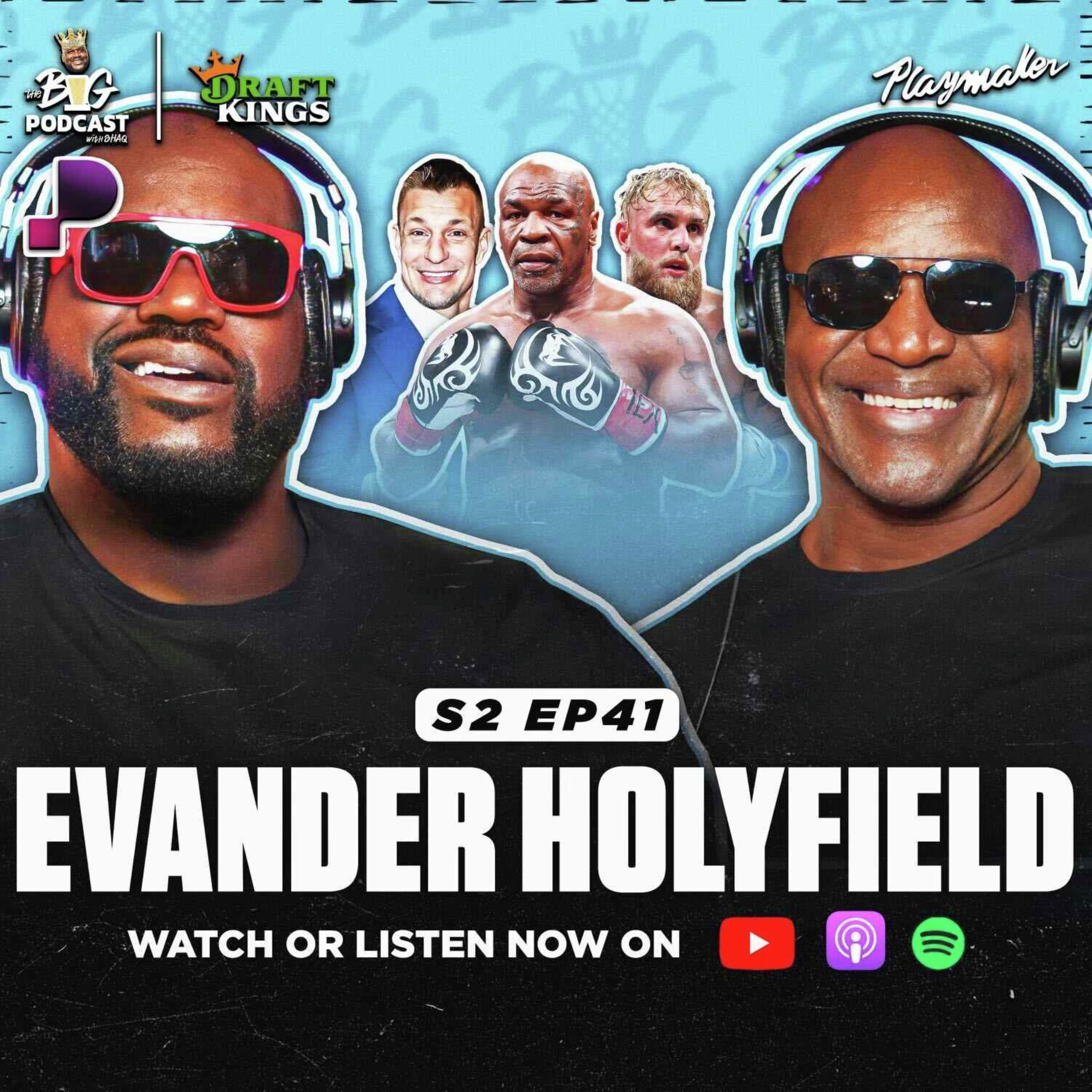 Holyfield Tells Shaq How It Felt To Get Bitten By Mike Tyson, Honest Take On Jake Paul & Ali Stories