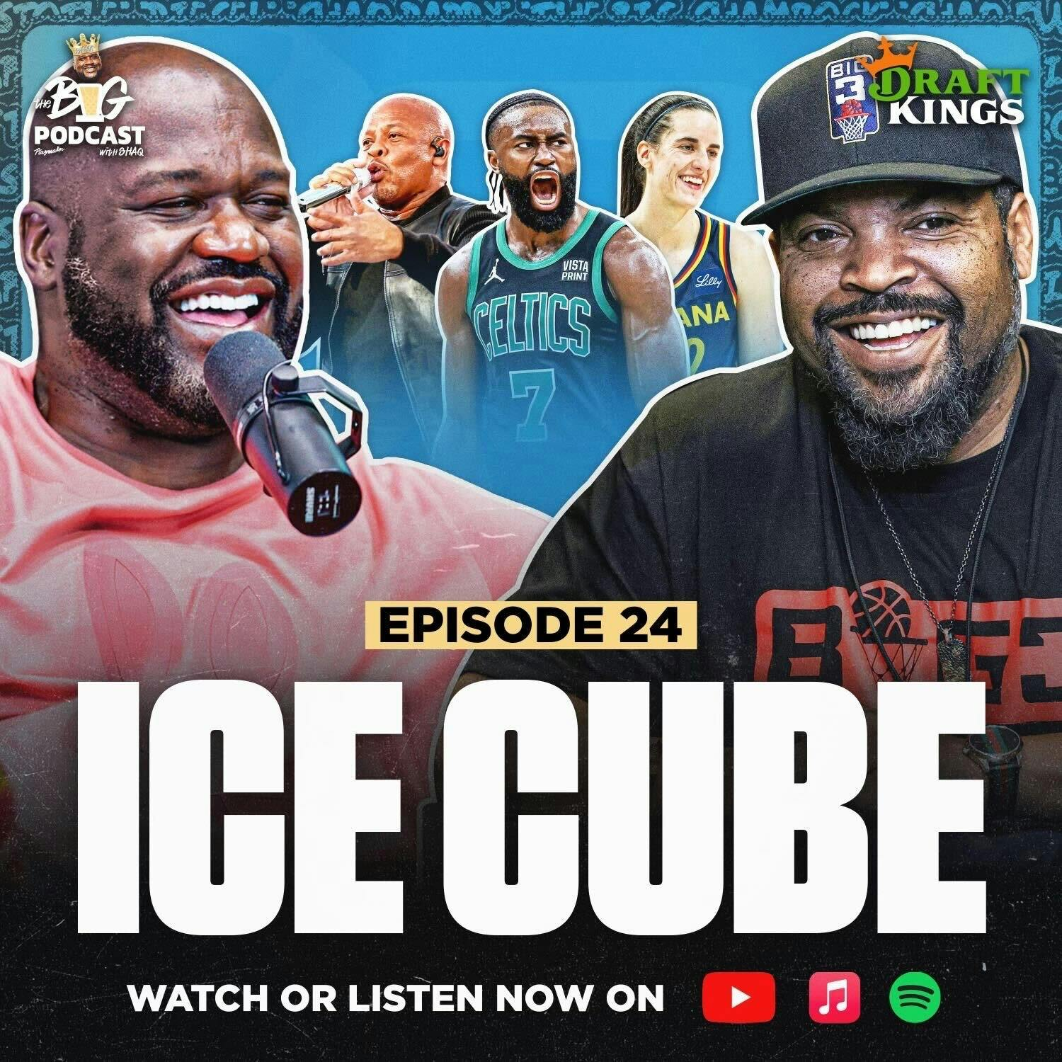 ICE CUBE Rejects Shaq's Song, Talks $5 Million Caitlyn Clark Big 3 Offer, and Gives Bold NBA Finals Prediction | EP 24