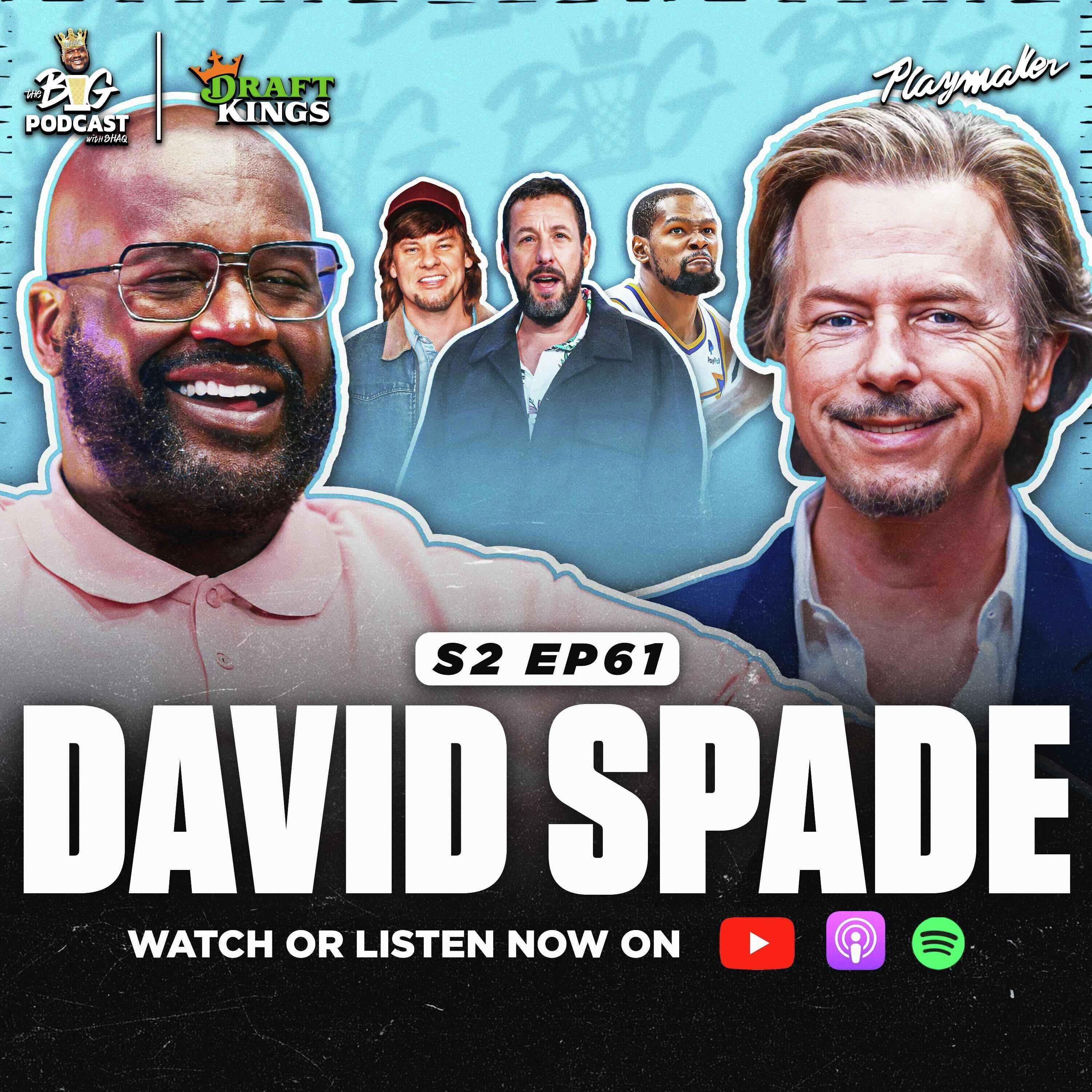 David Spade Shares HILARIOUS BTS With Shaq & Theo Von + Kevin Durant Trade & Lakers Future