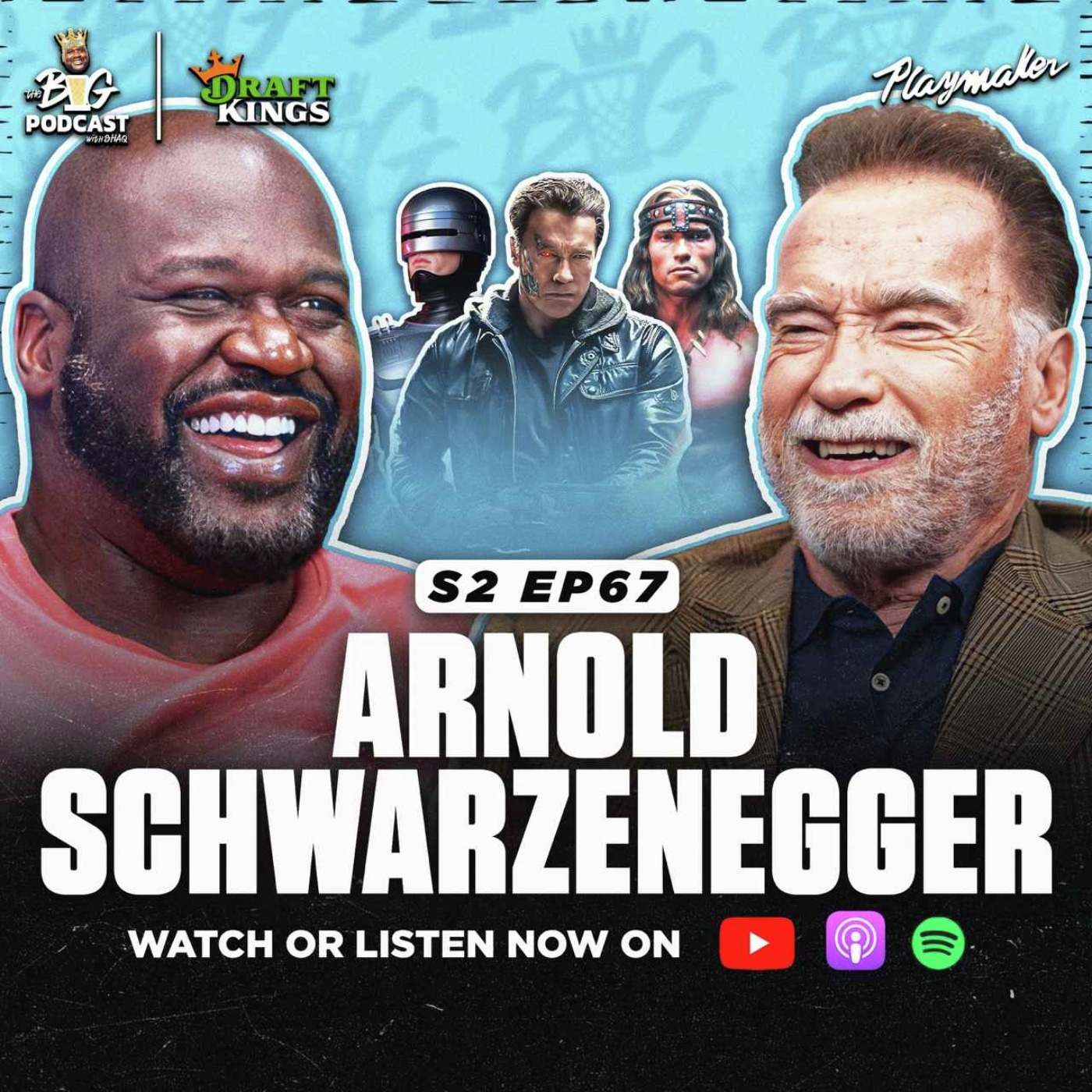 Shaq Asks Arnold For Bodybuilding Advice, If He Liked Acting Over Politics & His Netflix Show FUBAR