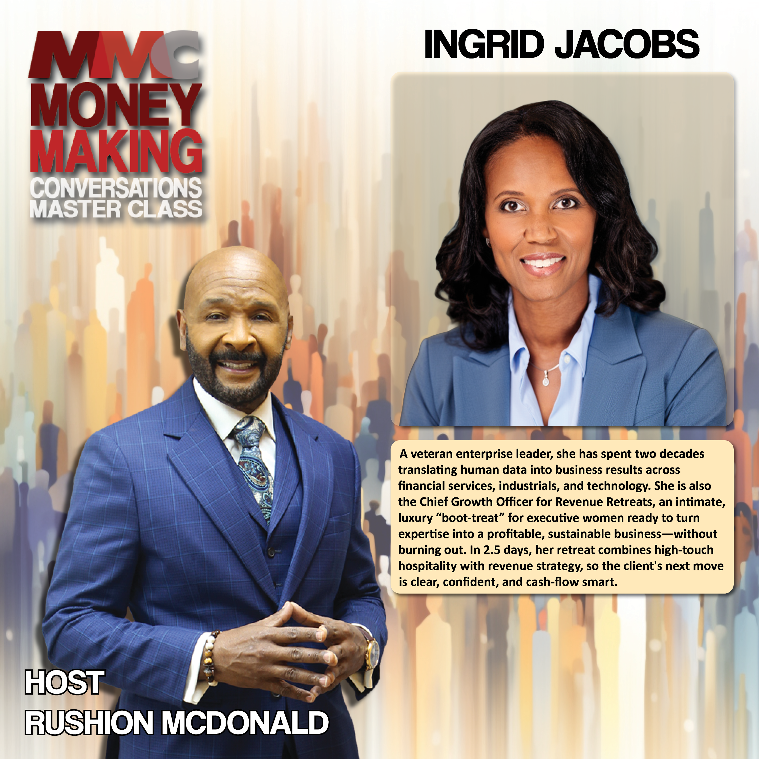 Building Brands: She shares her expertise in helping high‑achieving women build sustainable, profitable businesses.