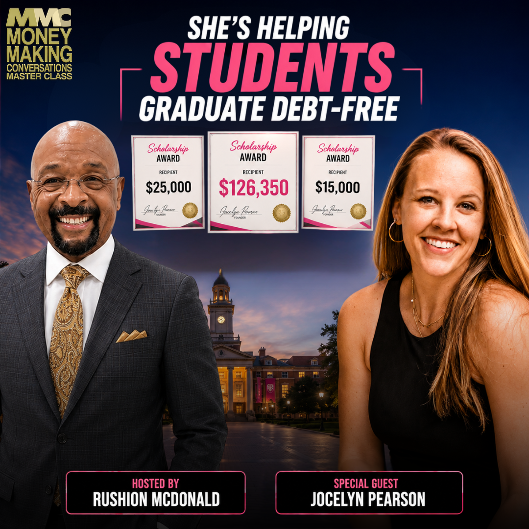 Financial Tips: She educates you on how to avoid student loan debt and how to simplify scholarship applications. episode artwork