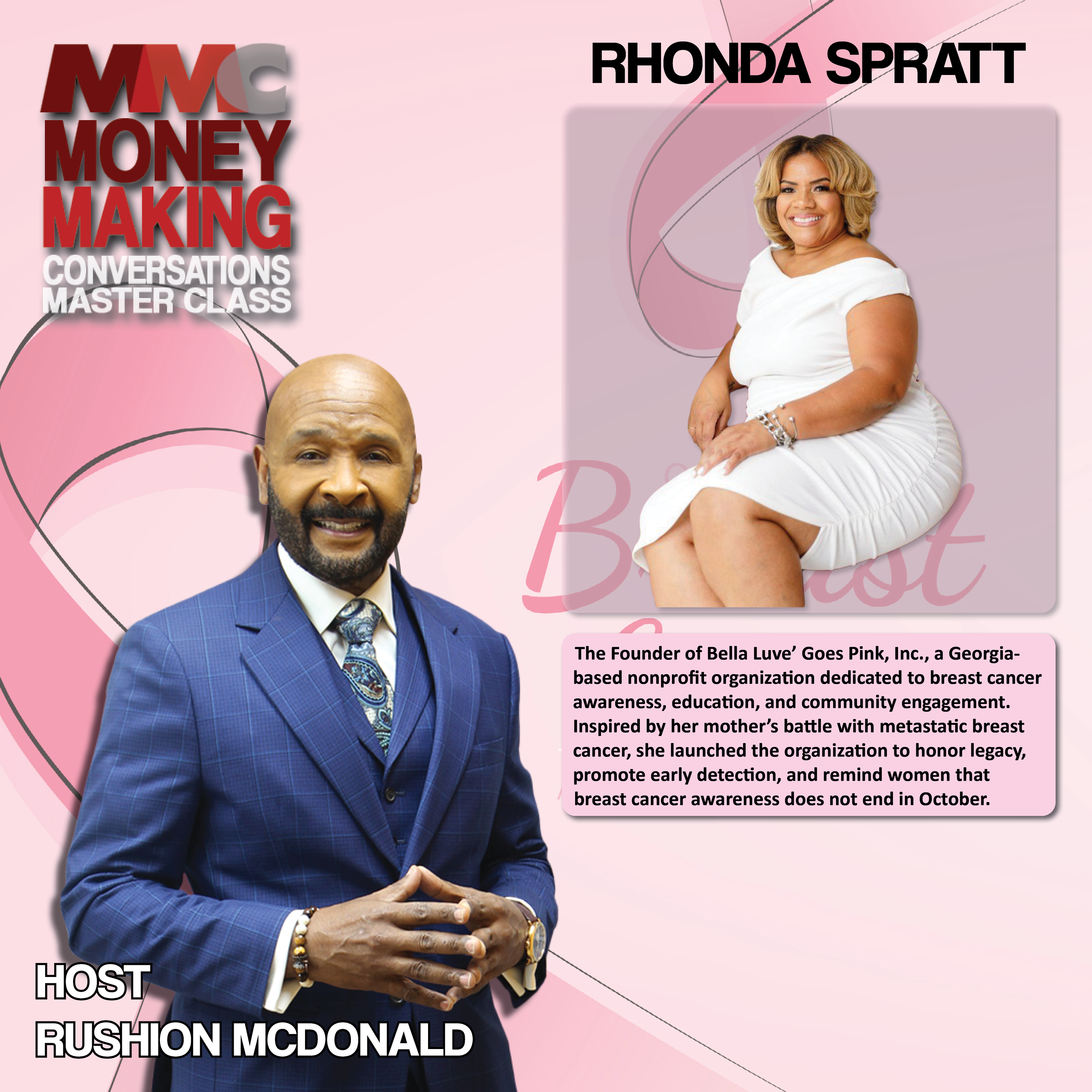 Uplift: Her nonprofit is dedicated to breast cancer awareness, education, and providing care boxes to women undergoing treatment.