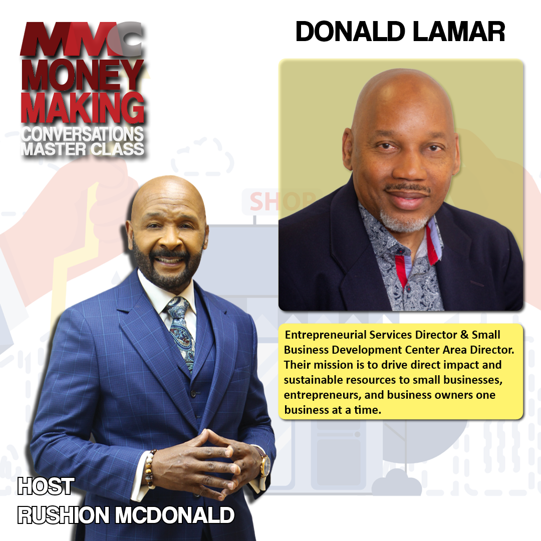 Director of Entreprenurial Services discusses the different available resources for individuals and small businesses, Donald Lamar