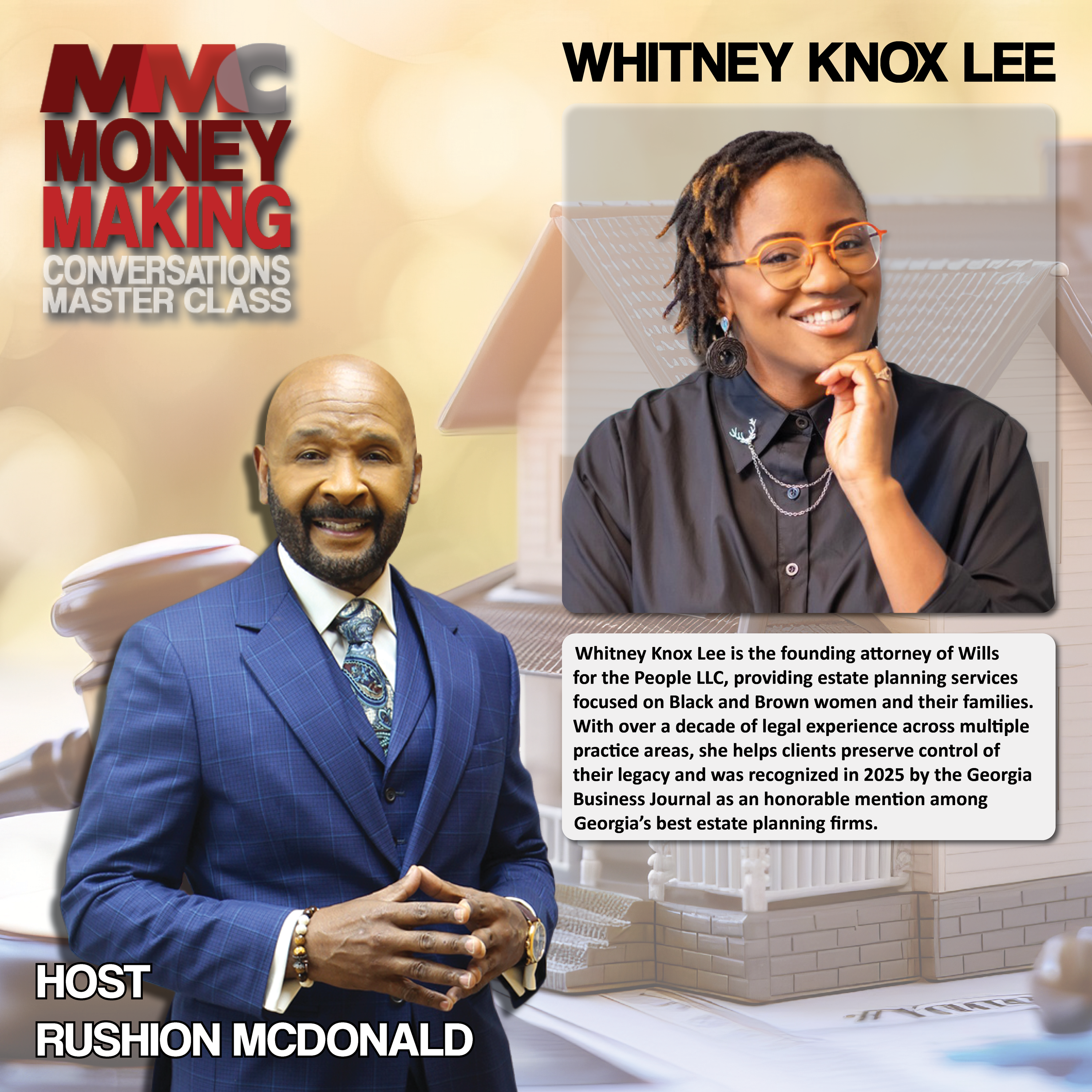 Money Talk_ She educates listeners on estate planning as a wealth‑preservation.