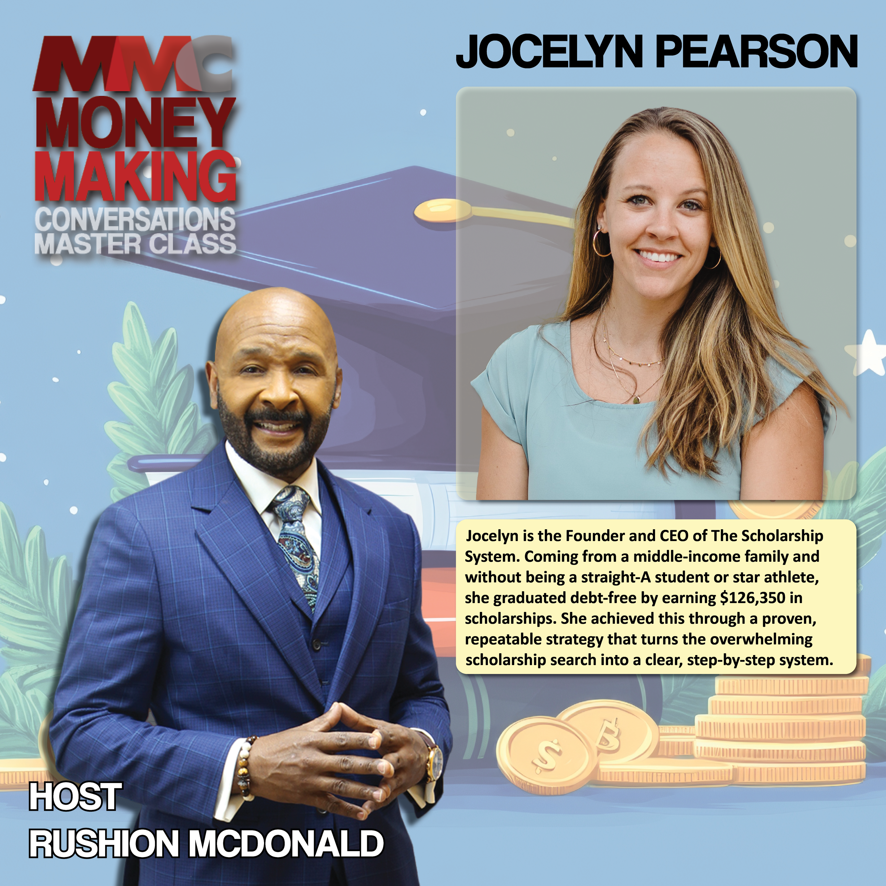 Financial Tips: She educates families on how to avoid student loan debt through her proven system, The Scholarship System.