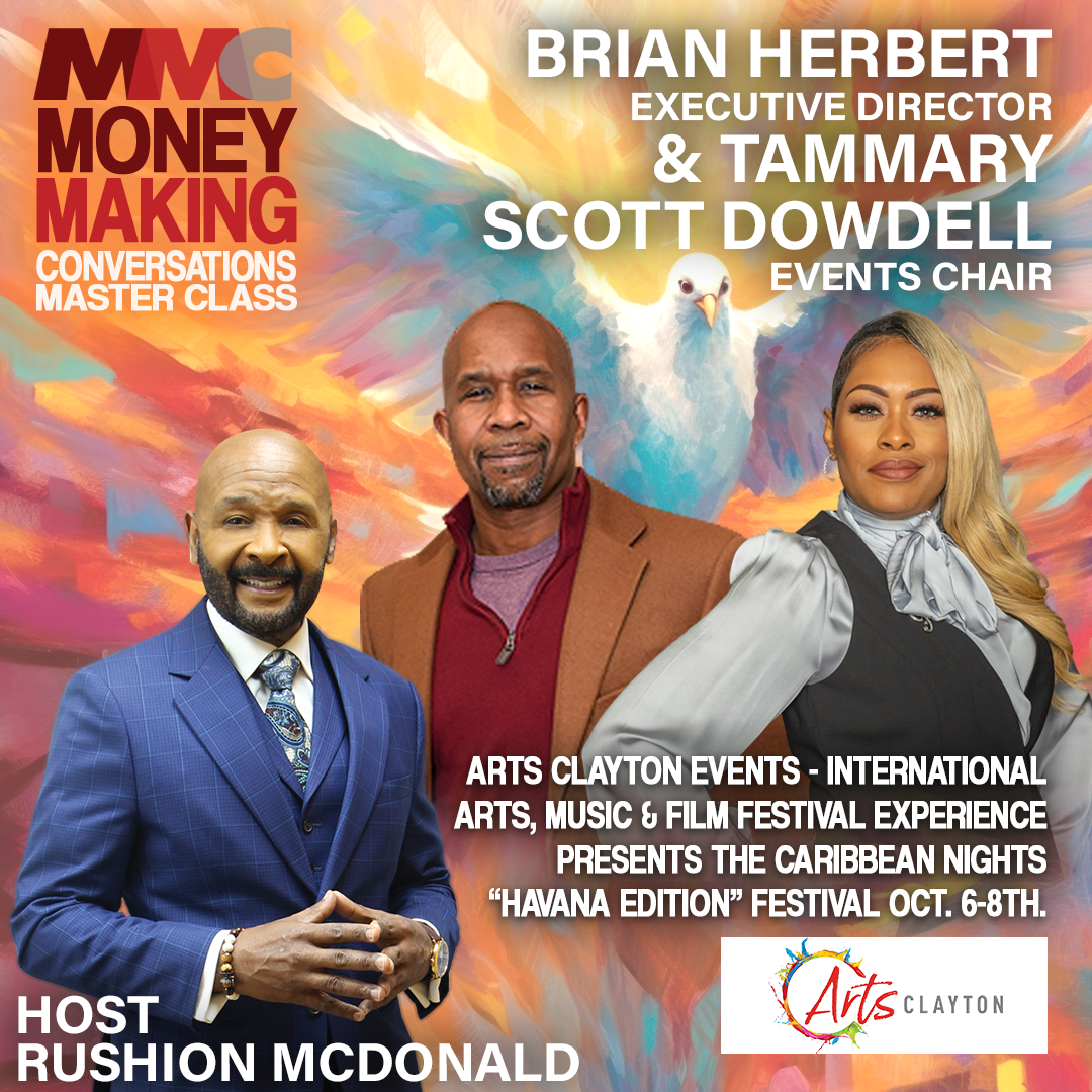 Brian Herbert & Tammary Scott Dowdell talks about Arts Clayton Events - International Arts, Music & Film Festival