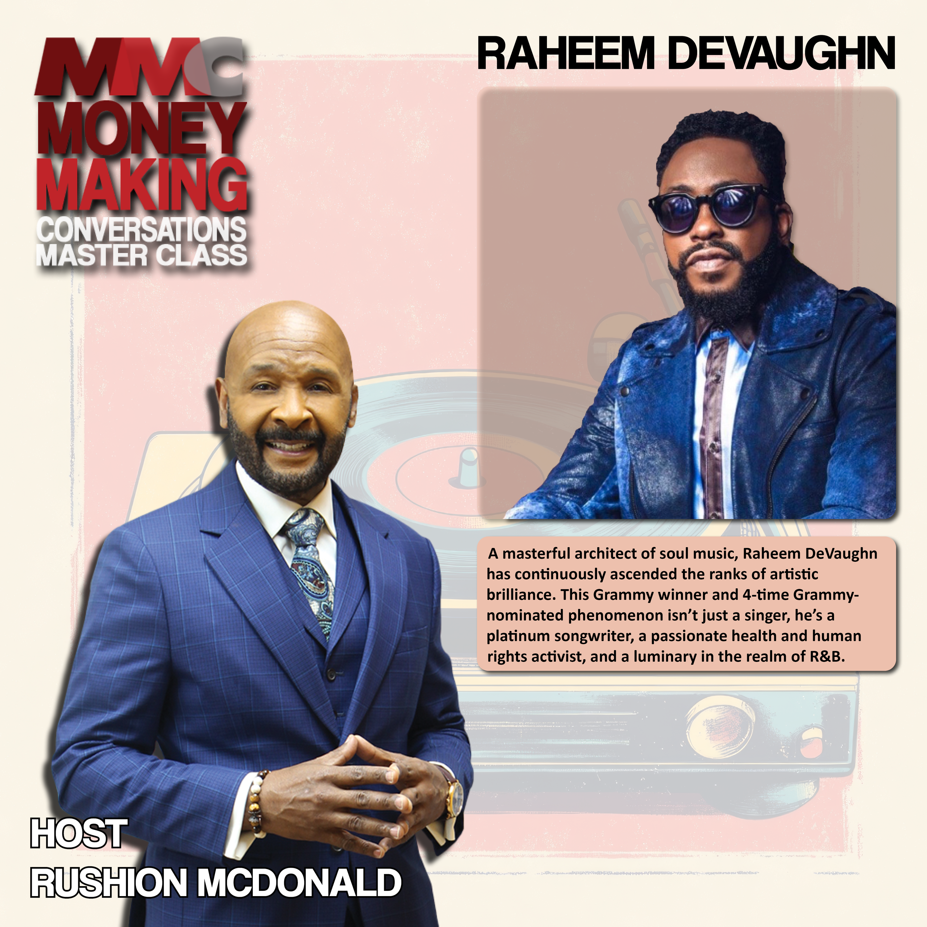 Uplift:  Singer Raheem DeVaughn is dedicated to uplifting underserved communities of color.