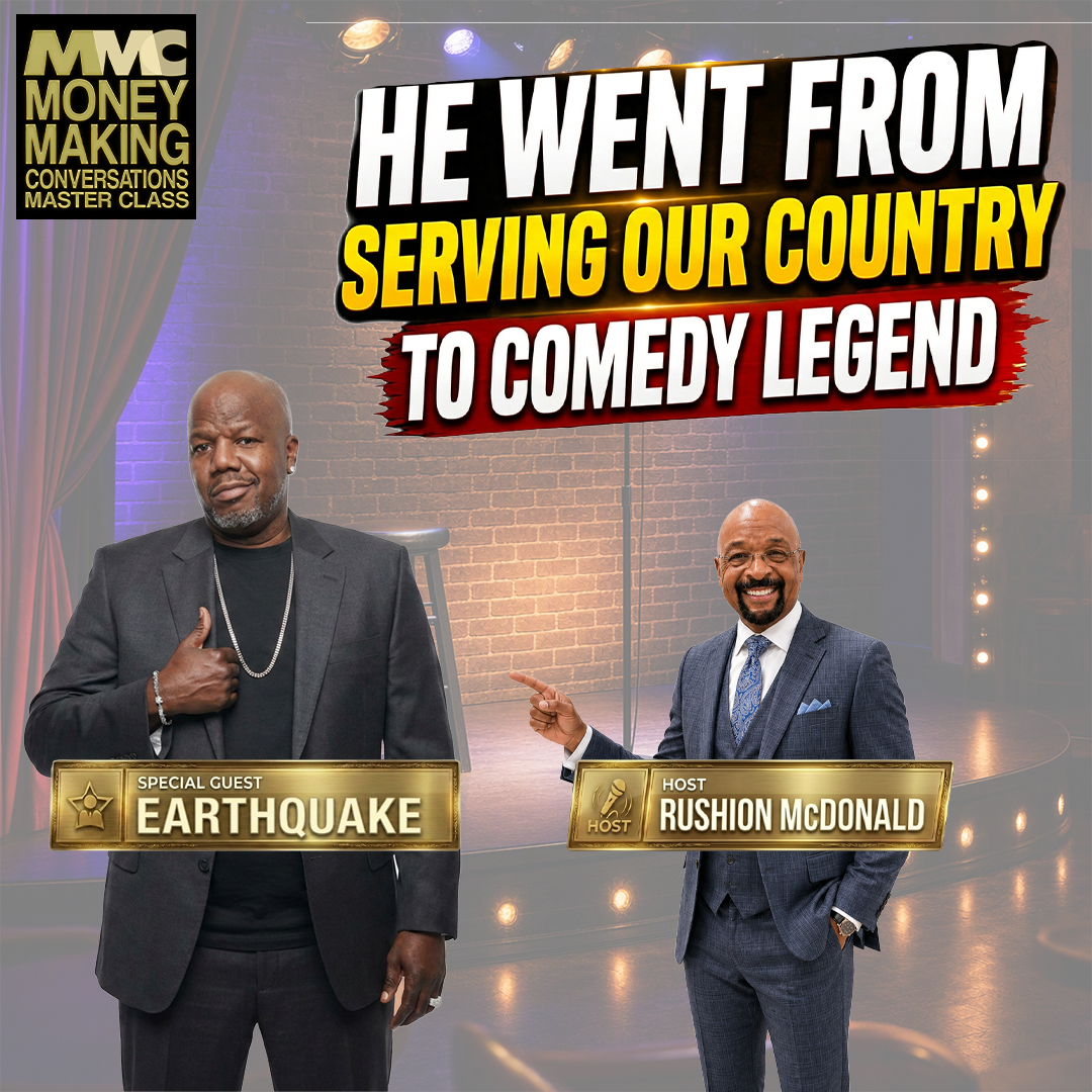 E915: Rushion Interviews Earthquake, he speaks on Dave Chapelle, What it takes to be a Comedian, and Army Life! episode artwork