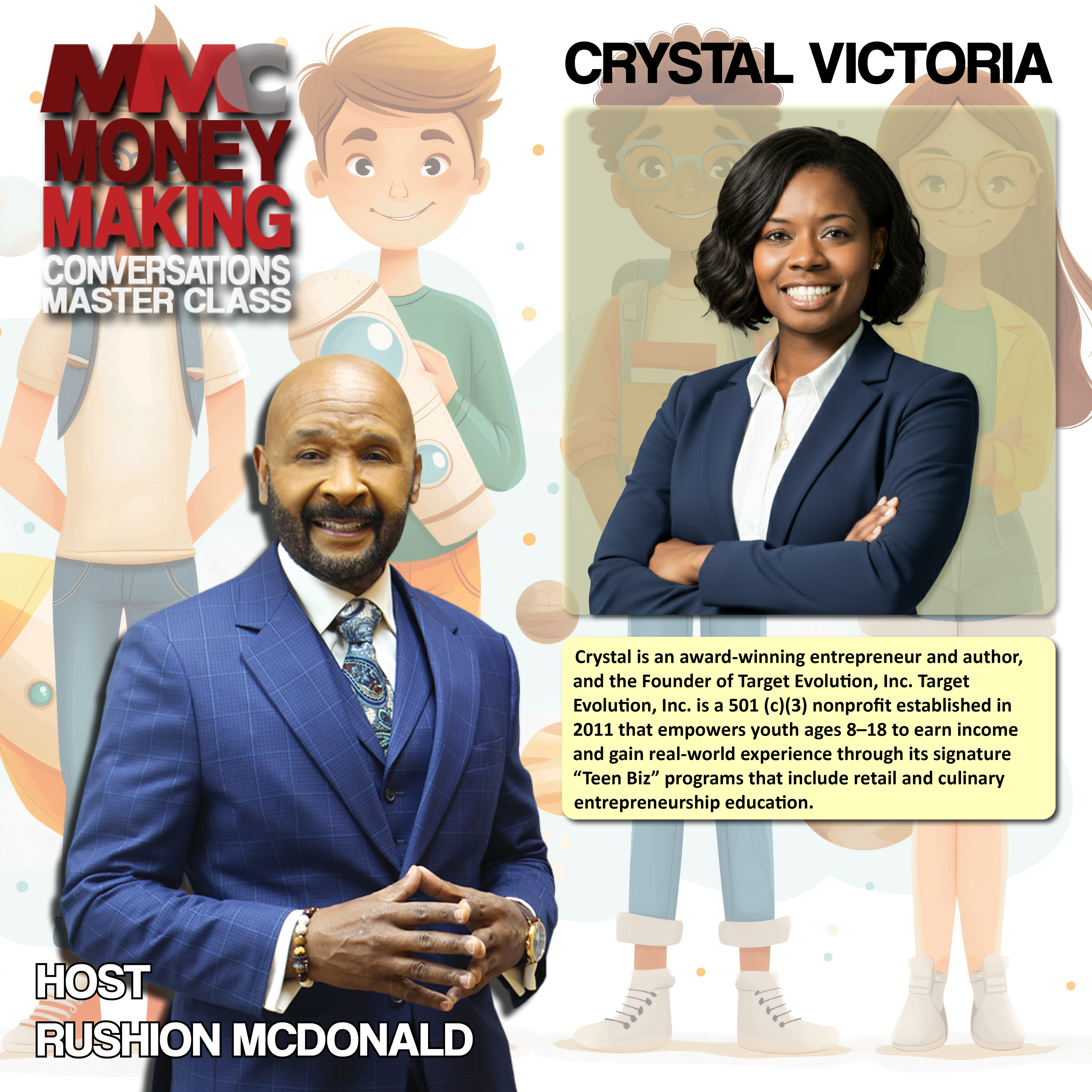 Over Coming the Odds: She shares journey from juvenile detention to training youth ages 8 to 18 to earn money.