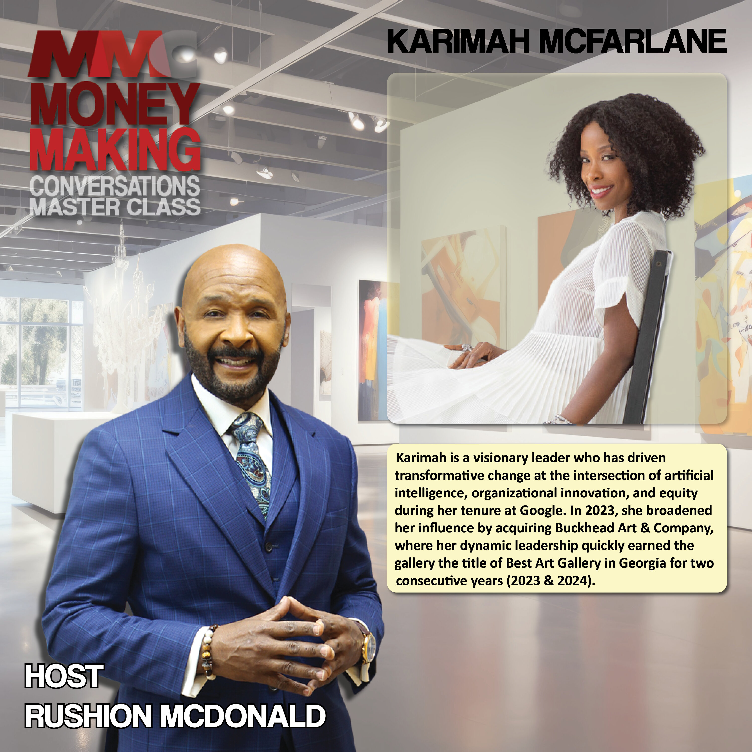 Financial Tip:  She understands the value of art as a tool for wealth-building and cultural empowerment.