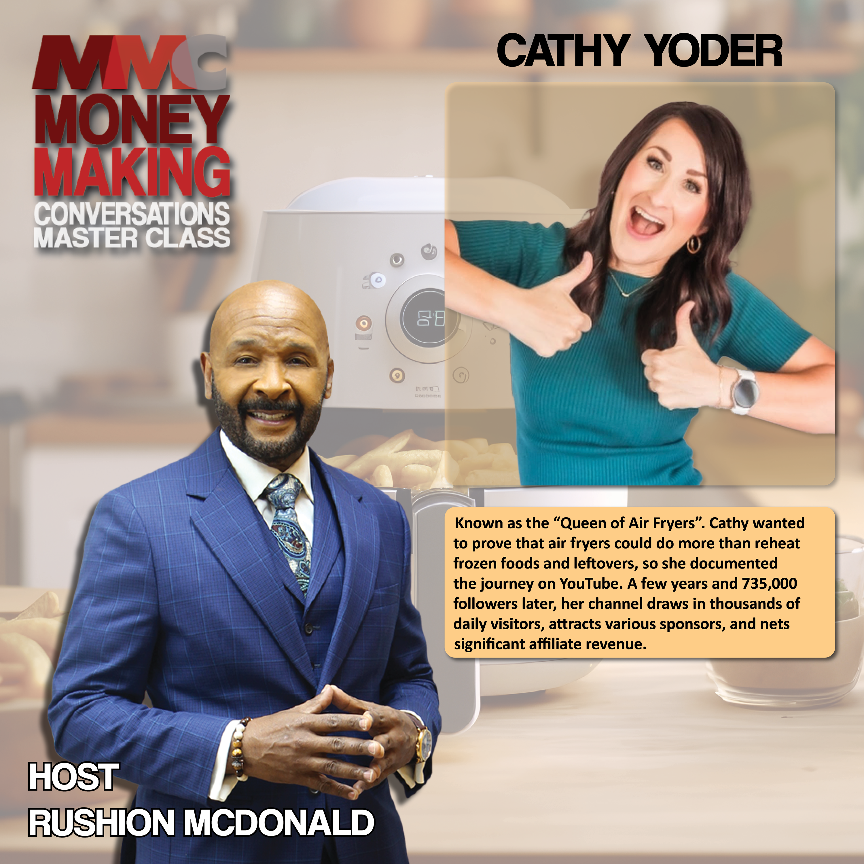 Building Your Brand: "Queen of Air Fryers" provides marketing tips and recipes that launched her career.