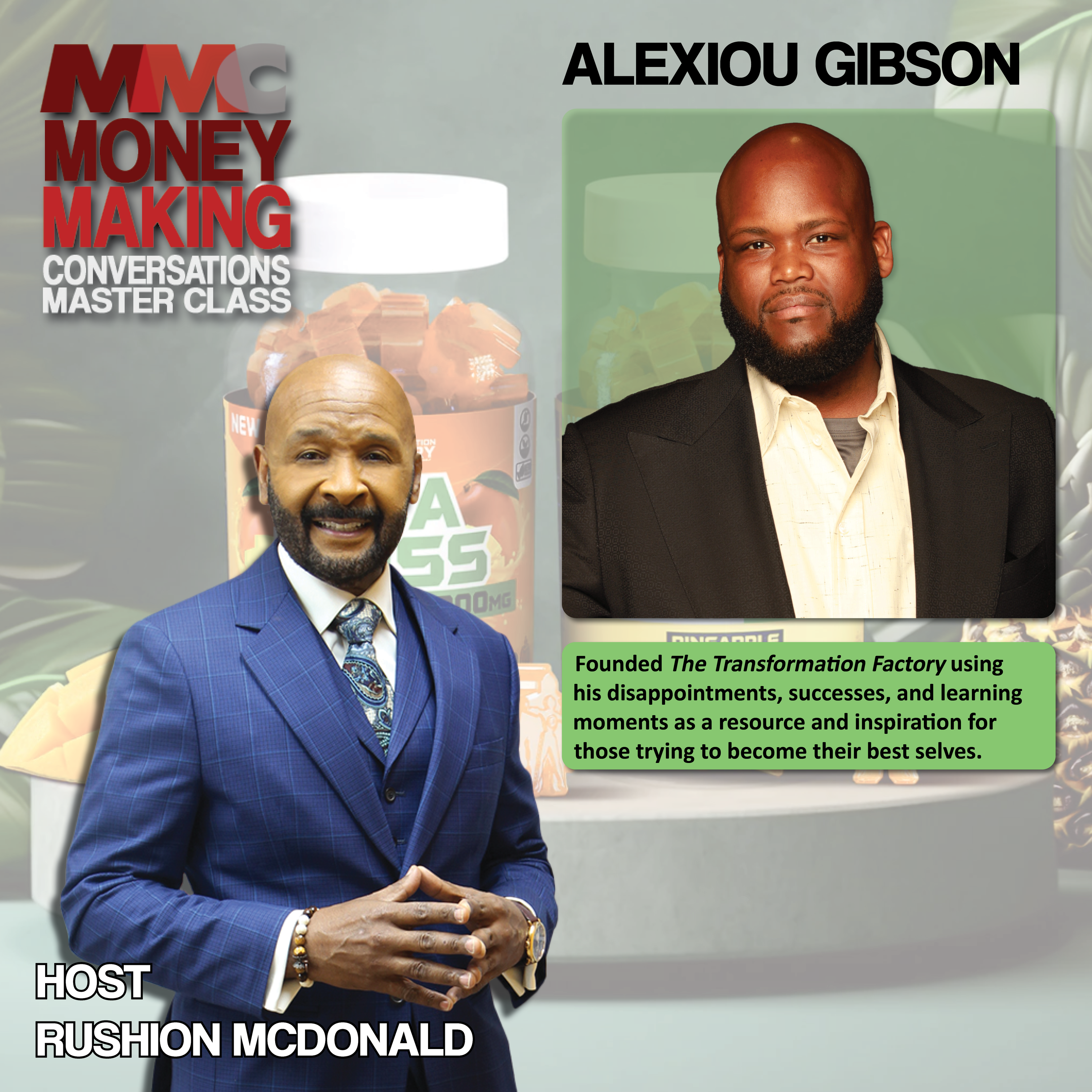 Shark Tank winner and multi-million-dollar Sea Moss entrepreneur Alexiou Gibson overcame 500 lbs. weight gain.