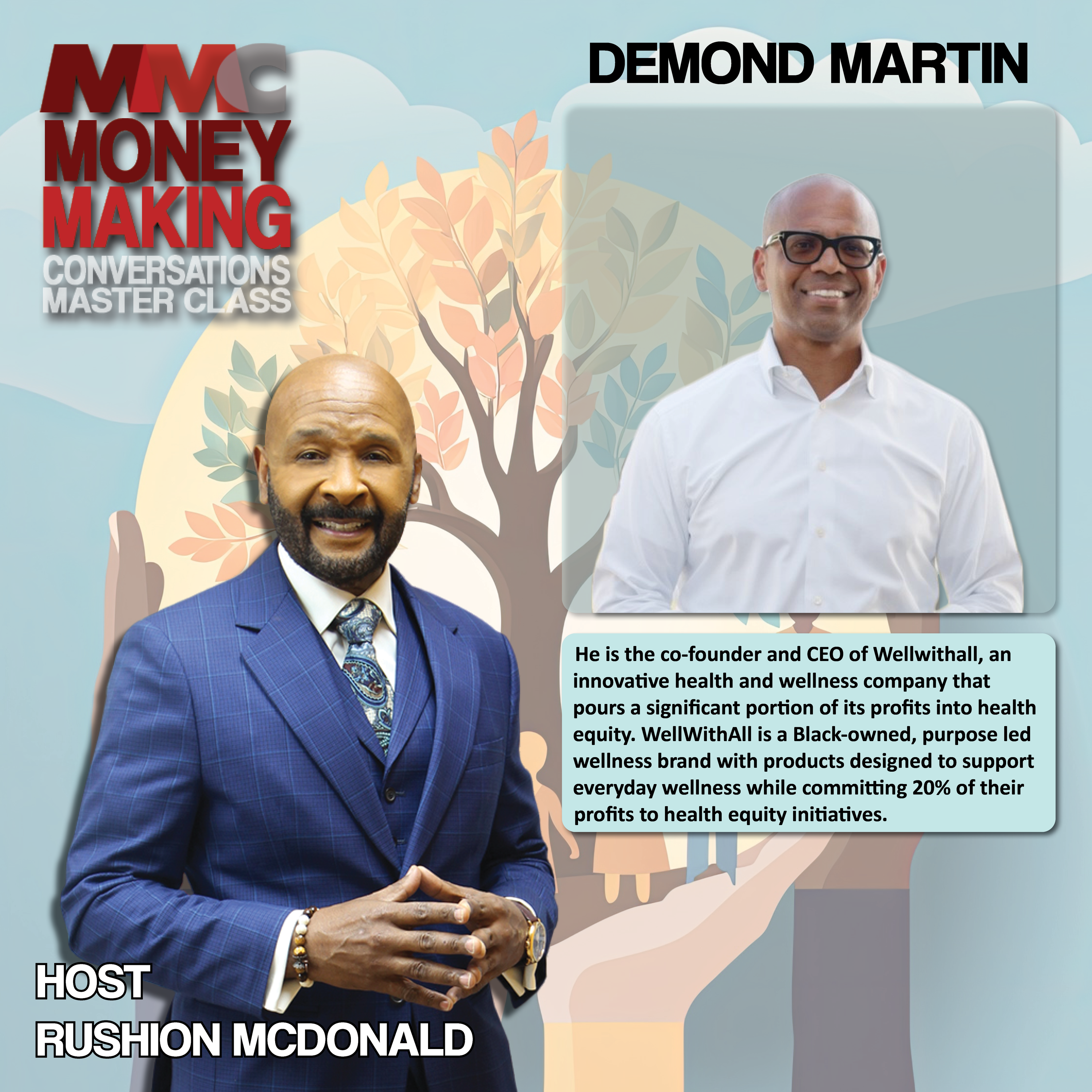 Brand Building: He discusses the importance of supplements in underserved communities, and the need to prepare younger generations for healthier futures.