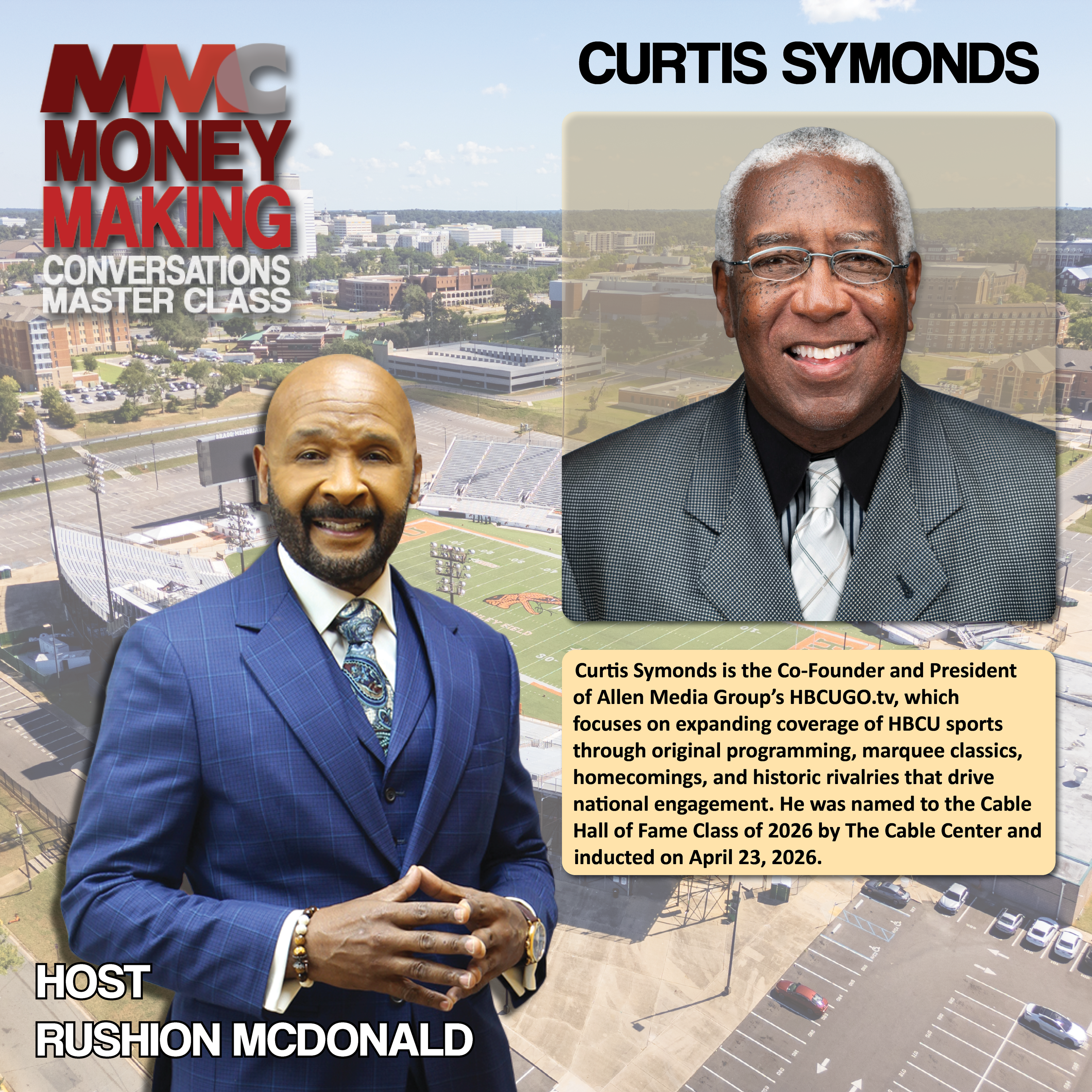 Brand Building: Cable Hall of Fame inductee, recognizing his leadership and impact in cable, sports media, and Black‑owned media institutions.