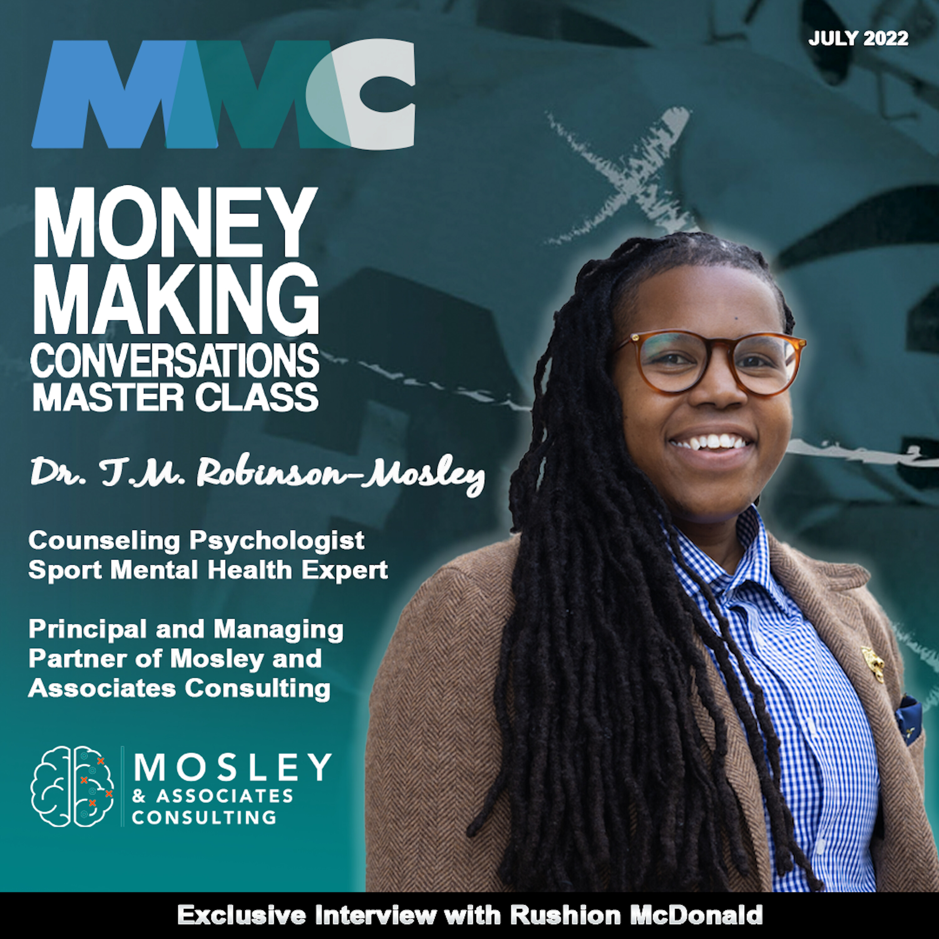 Rushion Interviews Dr. T.M. Robinson-Mosley, Biggest mental health secrets for minorities and athletes!