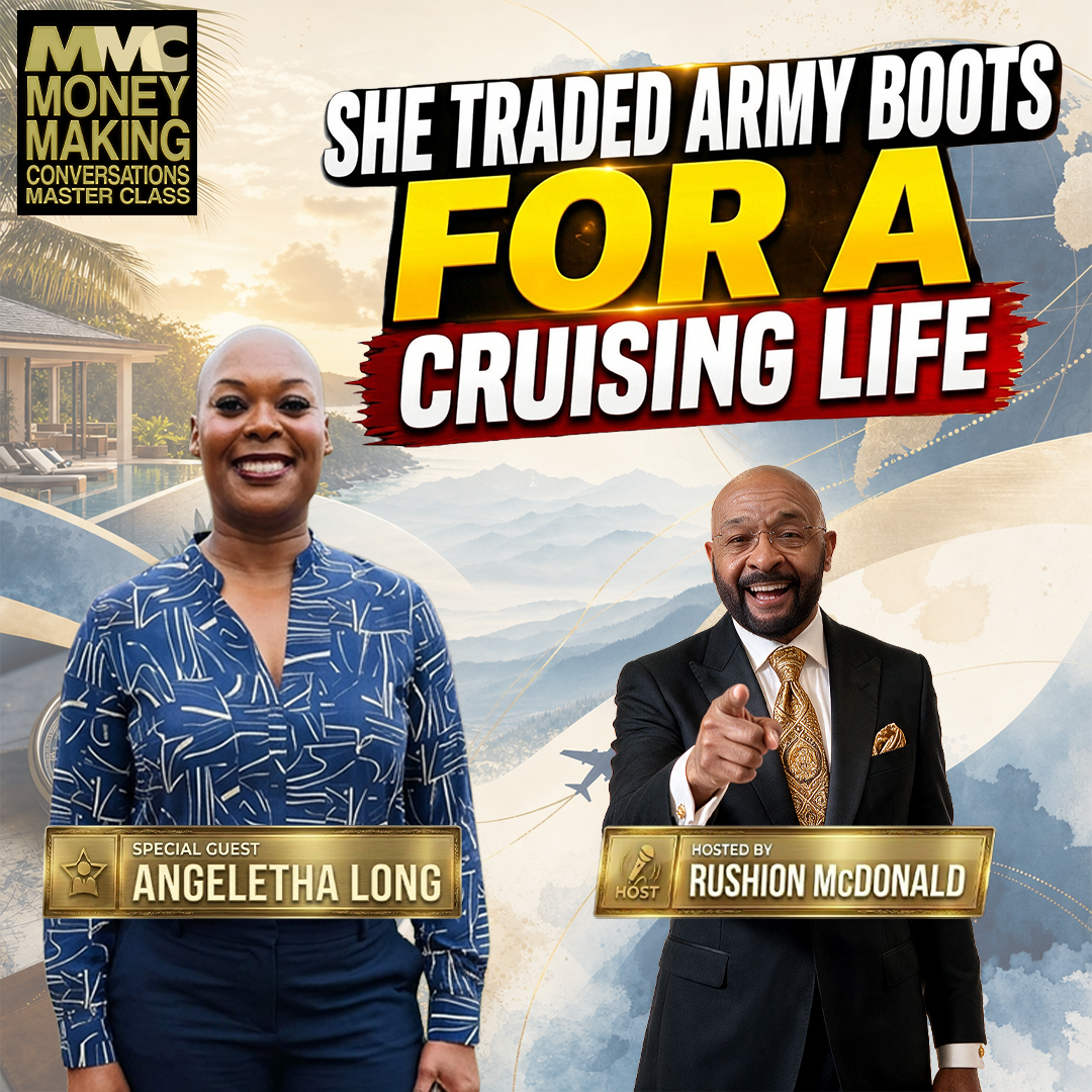 Following her Dream: Angeletha's journey from military service to becoming a successful travel advisor and cruise expert, and to educate listeners.