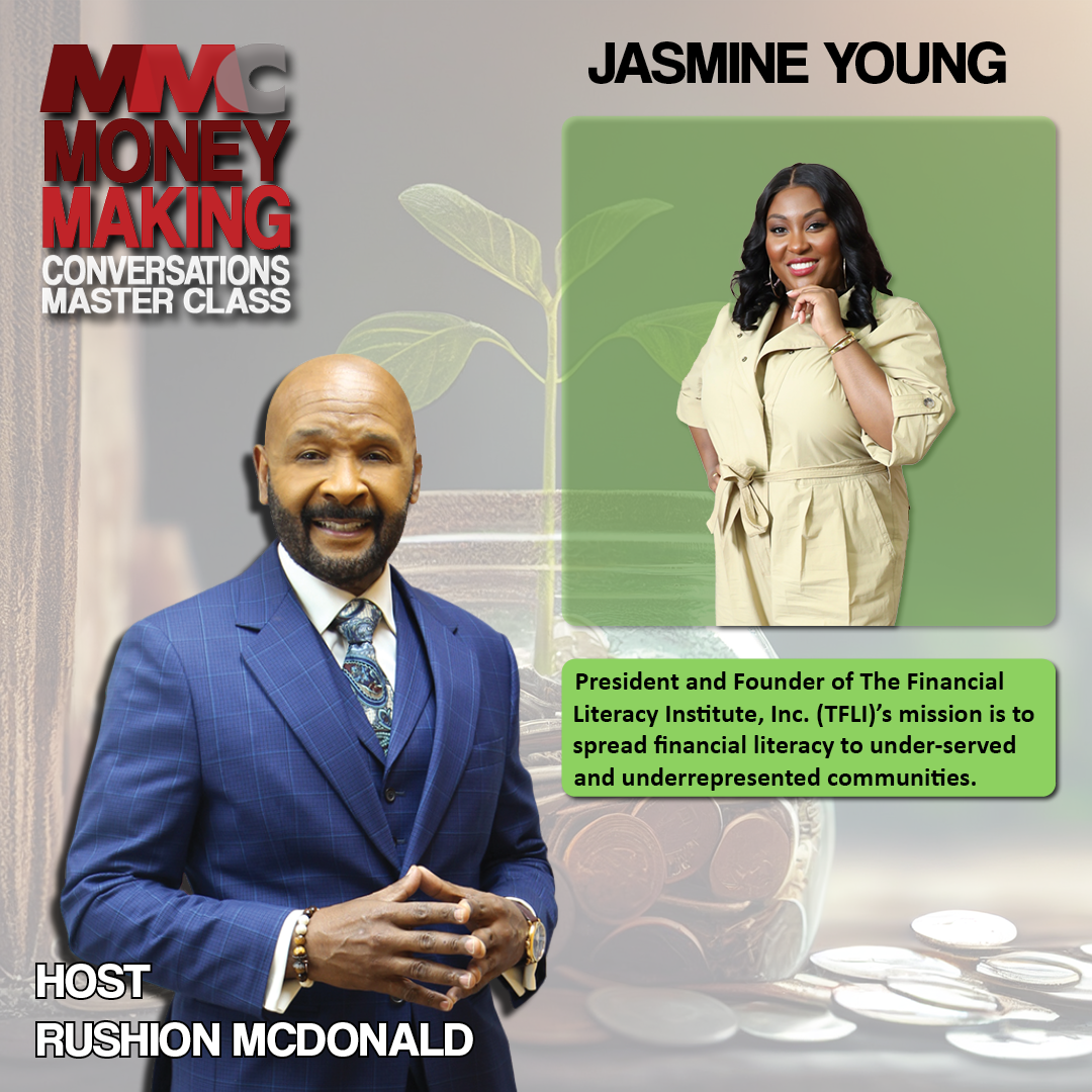 Discussing small business opportunities with Jasmine Young, Founder and President of The Financial Literacy Institute, Inc.  She we will be discussing HBCUs and the 103rd anniversary of the destruction of Black Wall Street in Tulsa, Oklahoma.