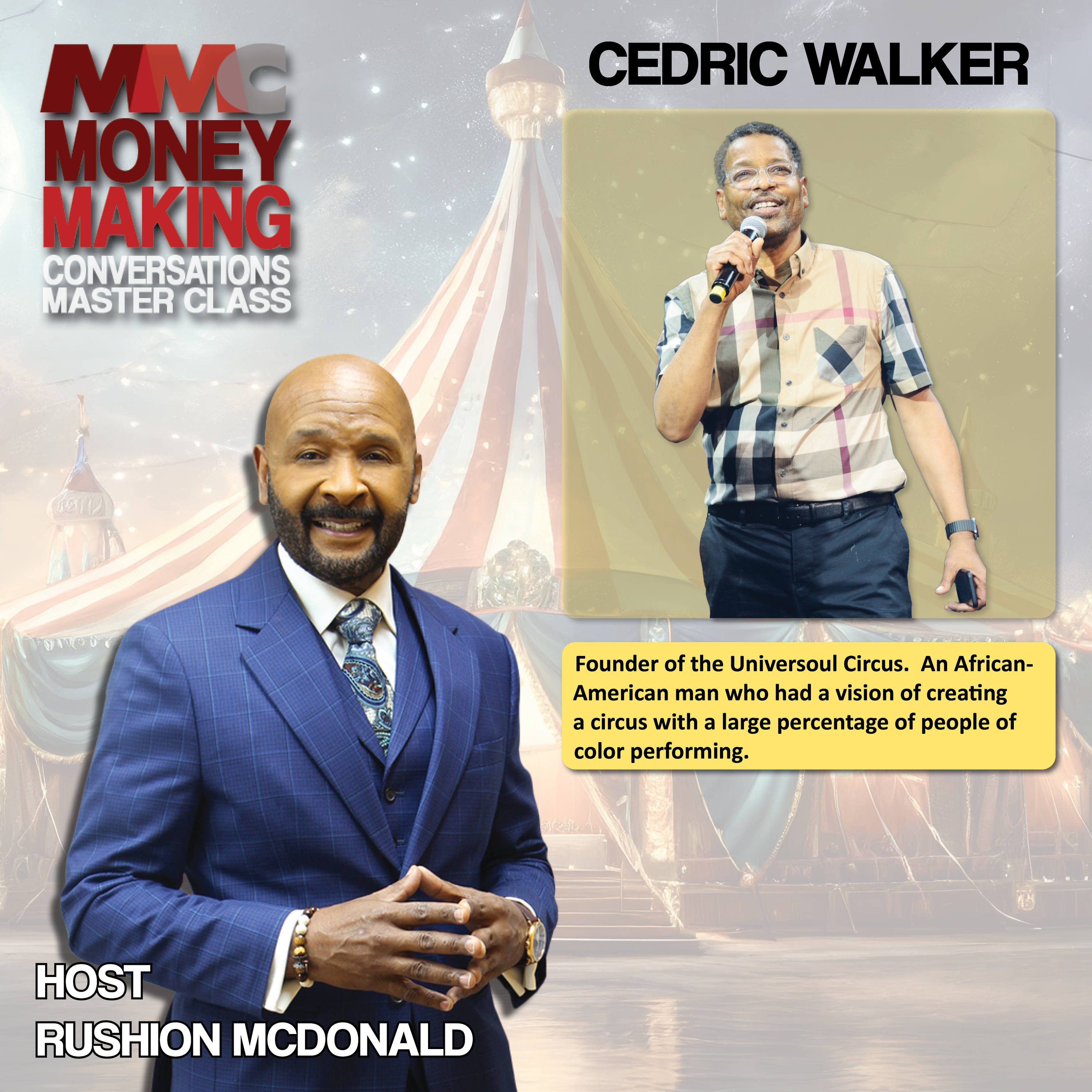 Universoul Circus founder Cedric Walker said people told him in 1994 a circus entertaining a Black audience would never work.