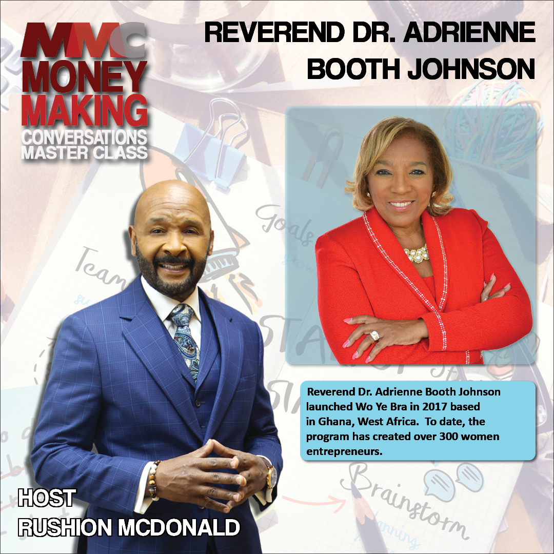 She has created over 325 women entrepreneurs in Ghana, West Africa, Rev Dr. Adrienne Johnson