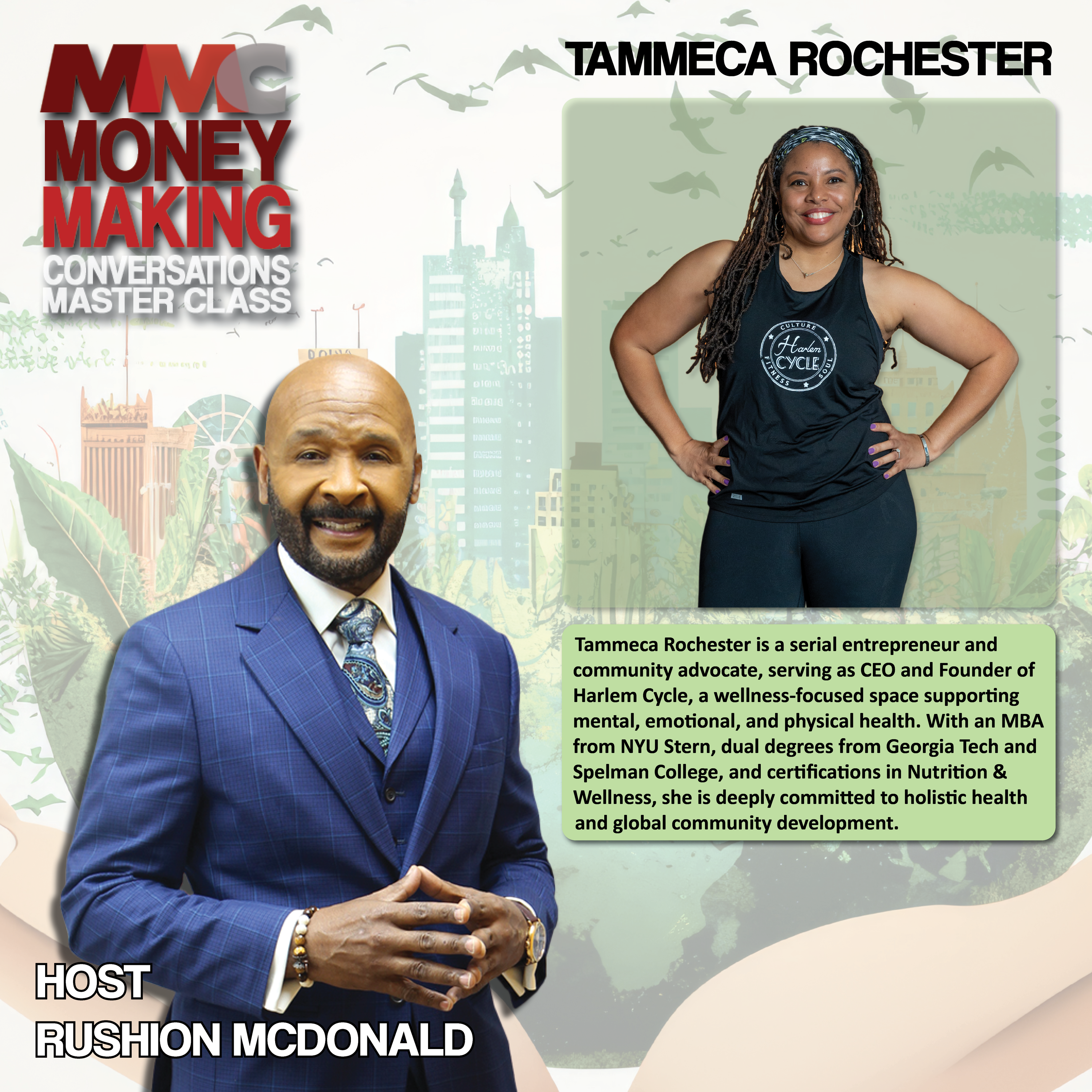 Career Change: CEO of Harlem Cycle, and her journey from engineering and corporate marketing into entrepreneurship.