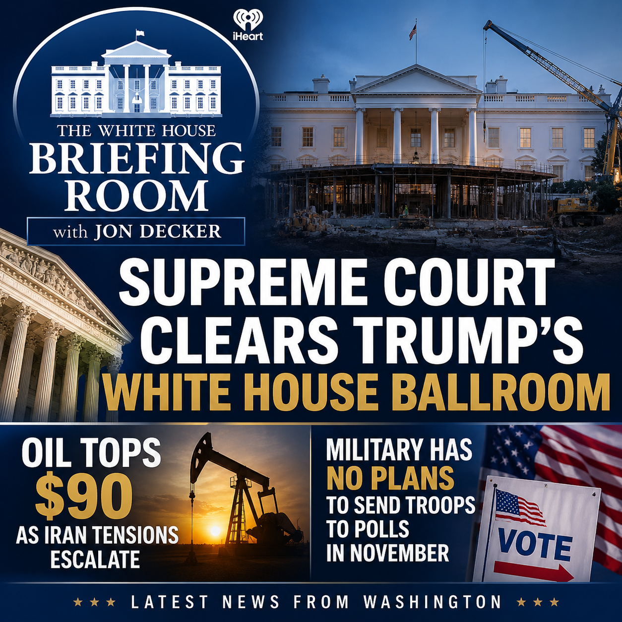 Supreme Court Clears Trump’s White House Ballroom as Oil Tops $90 episode artwork