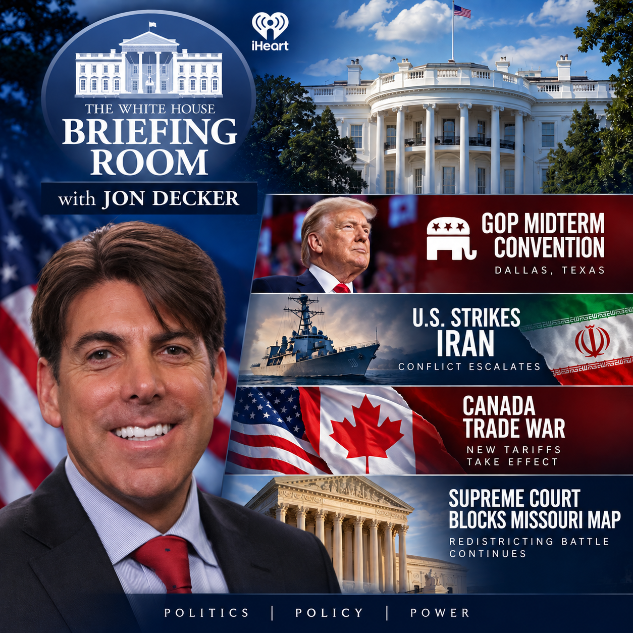 President Trump Takes Center Stage at GOP Midterm Convention as Iran Conflict Escalates episode artwork